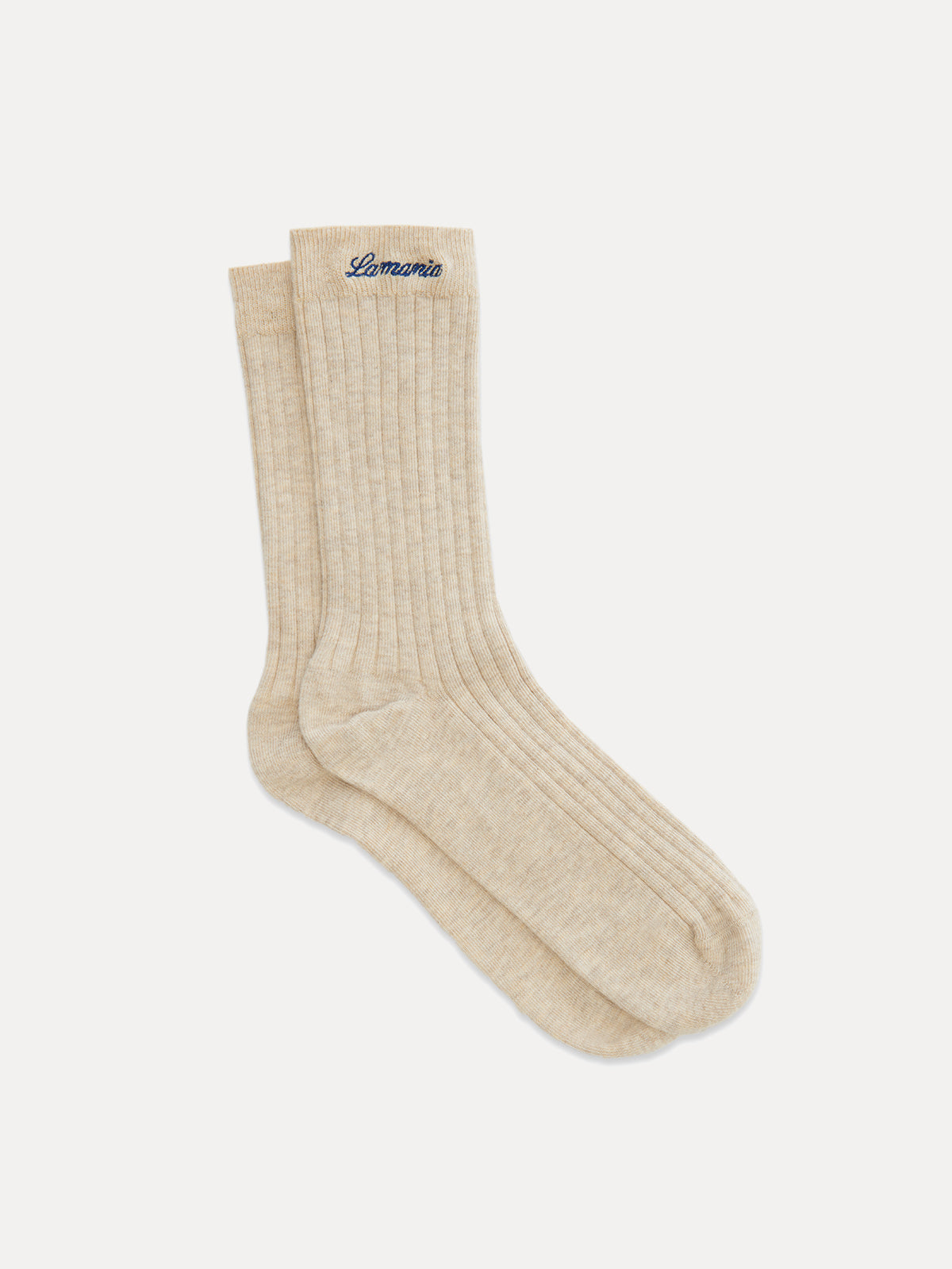 SKARPETKI RIBBED BEIGE 2 PACK