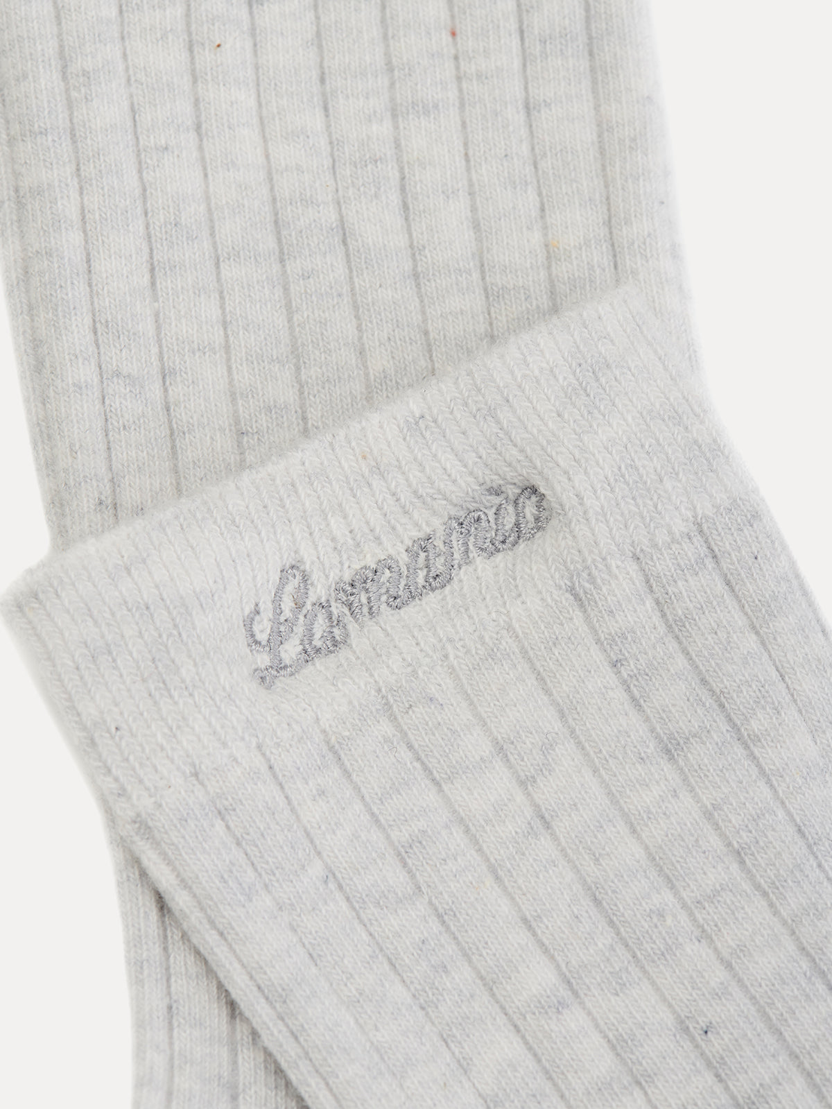 SKARPETKI RIBBED GREY 2 PACK