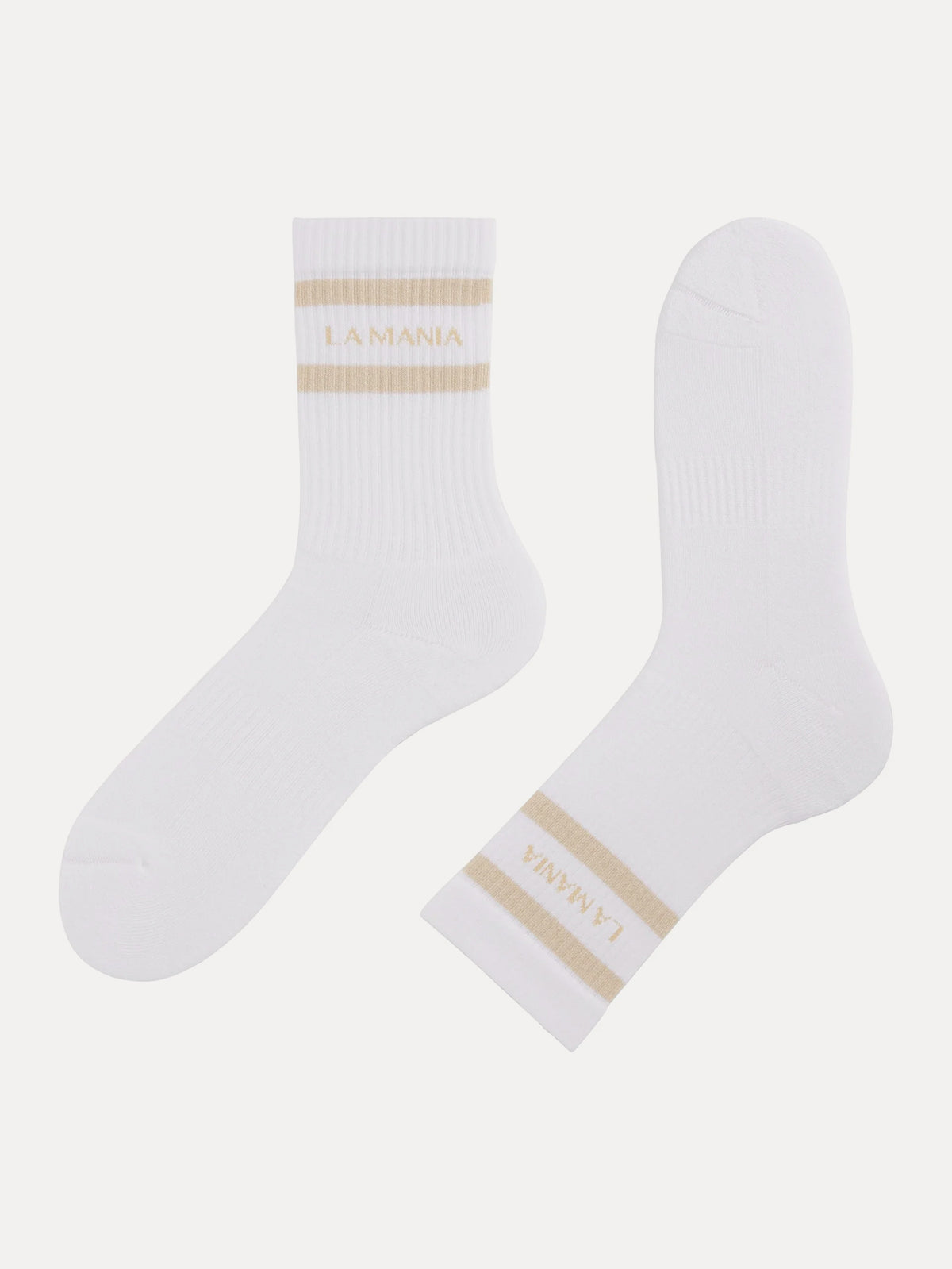 SKARPETKI SPORT WHITE-BEIGE