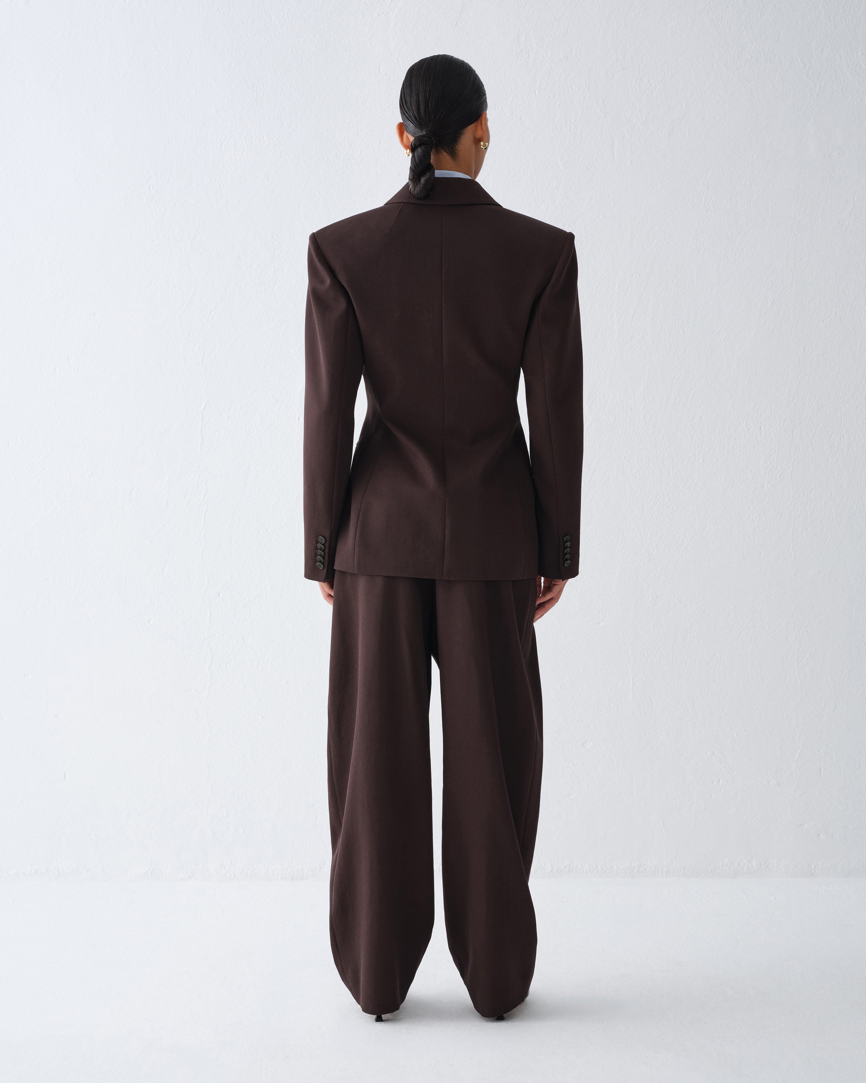 SPODNIE GARNITUROWE MAVION DARK CHOCOLATE