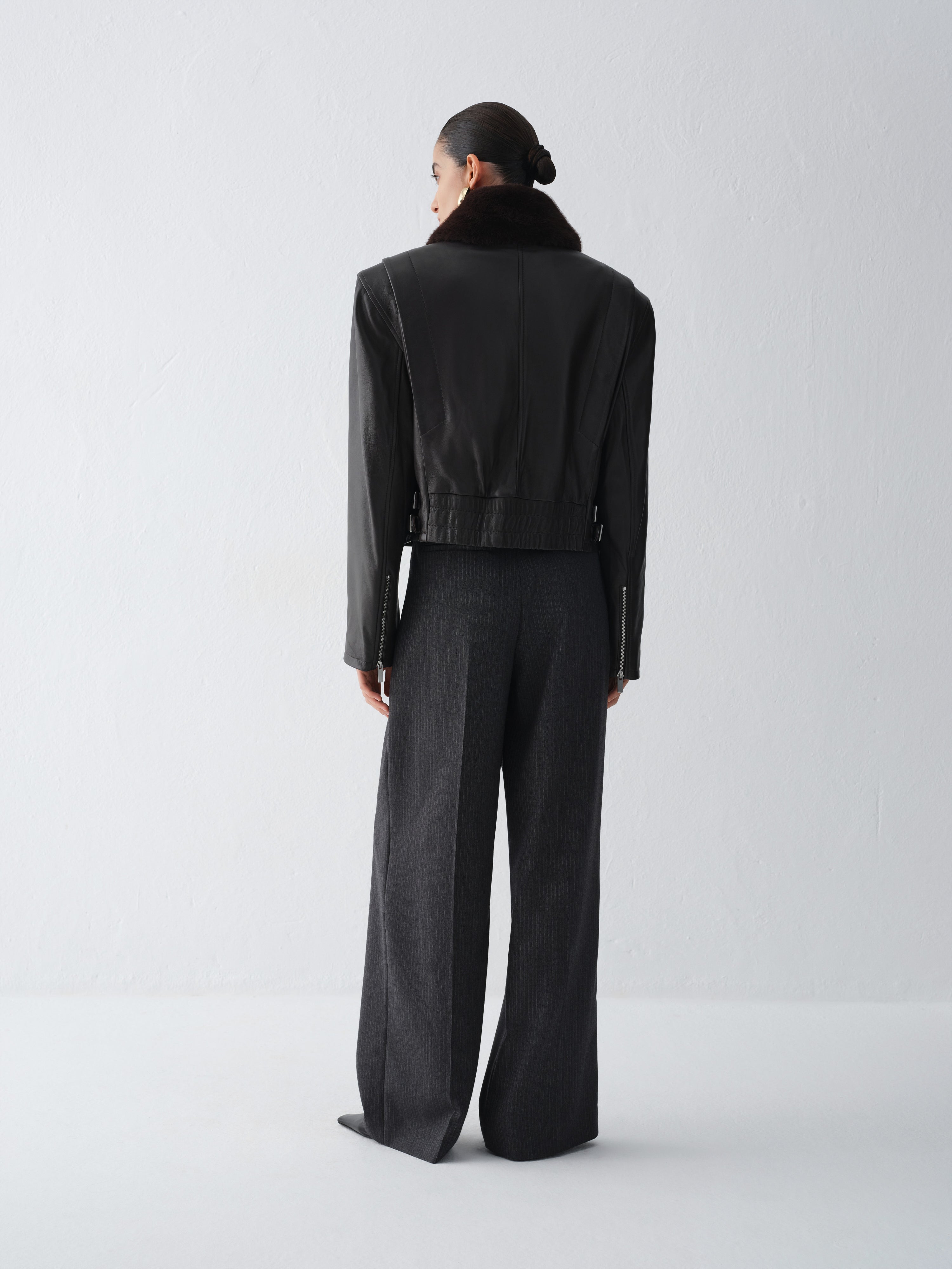 TORINO DARK CHOCOLATE LEATHER JACKET