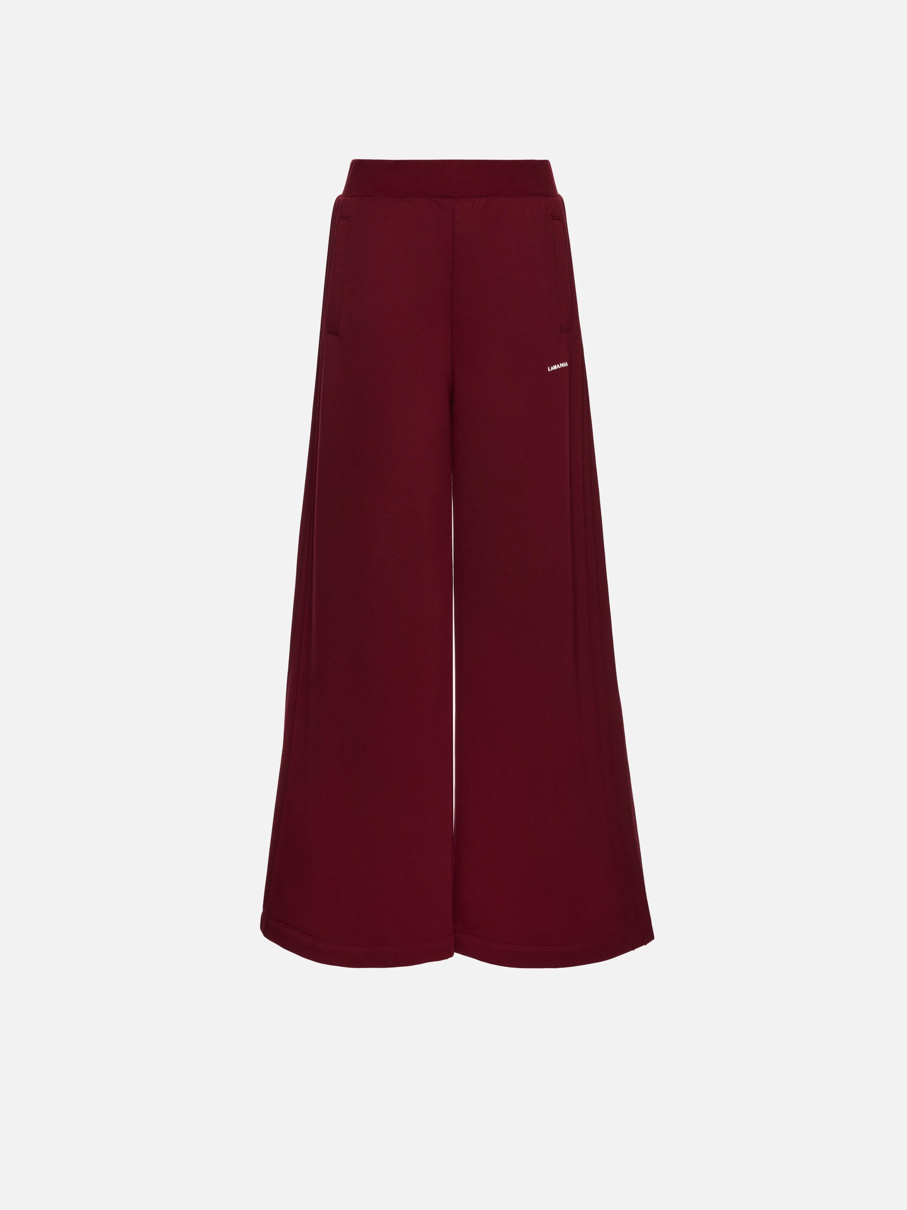 SPODNIE DRESOWE TUCK BURGUNDY