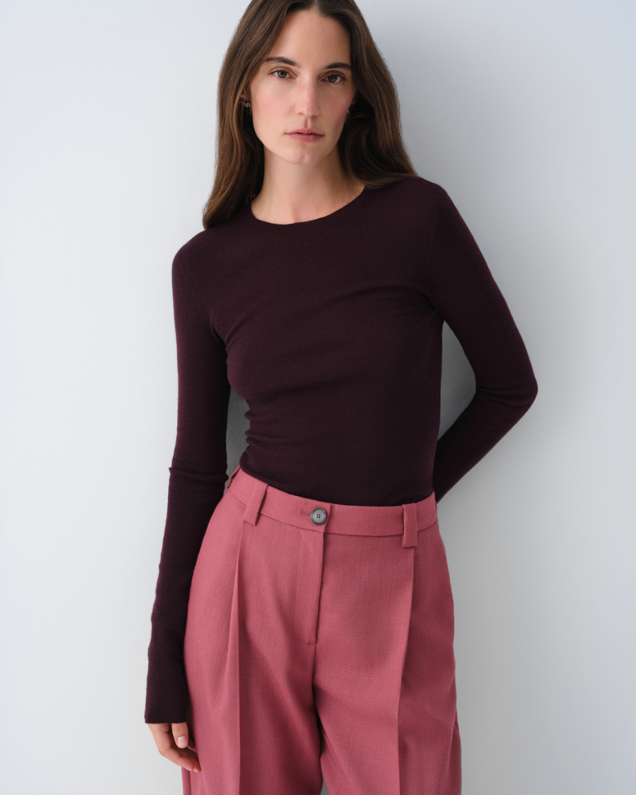 NANCY BURGUNDY LONGSLEEVE