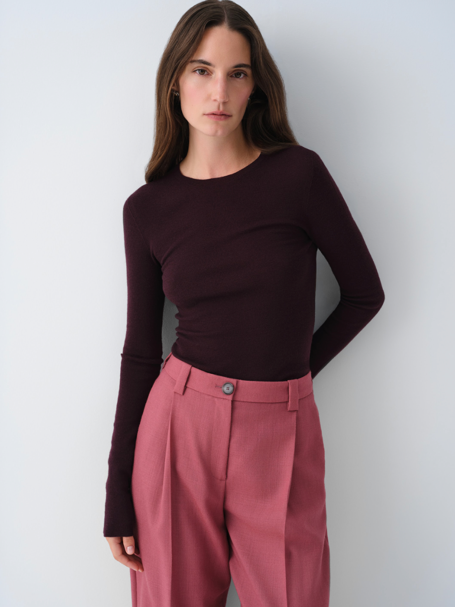 NANCY BURGUNDY LONGSLEEVE
