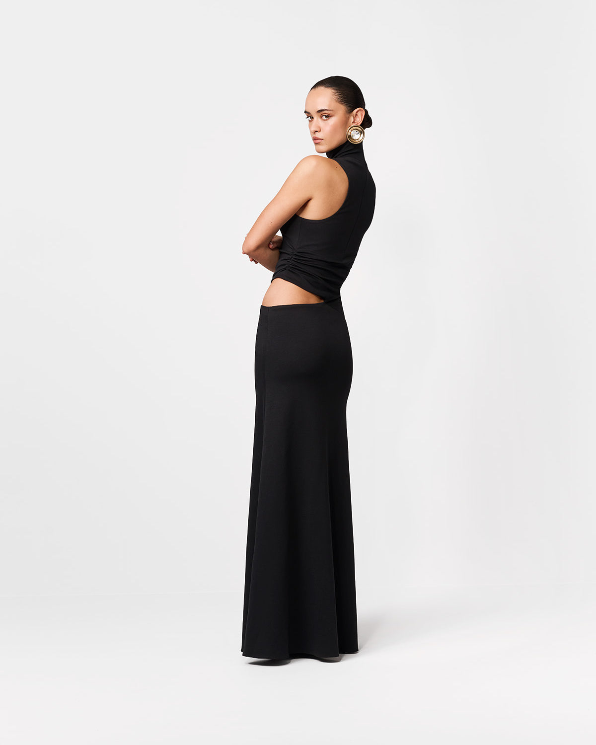 SUKIENKA MAXI ASHER BLACK