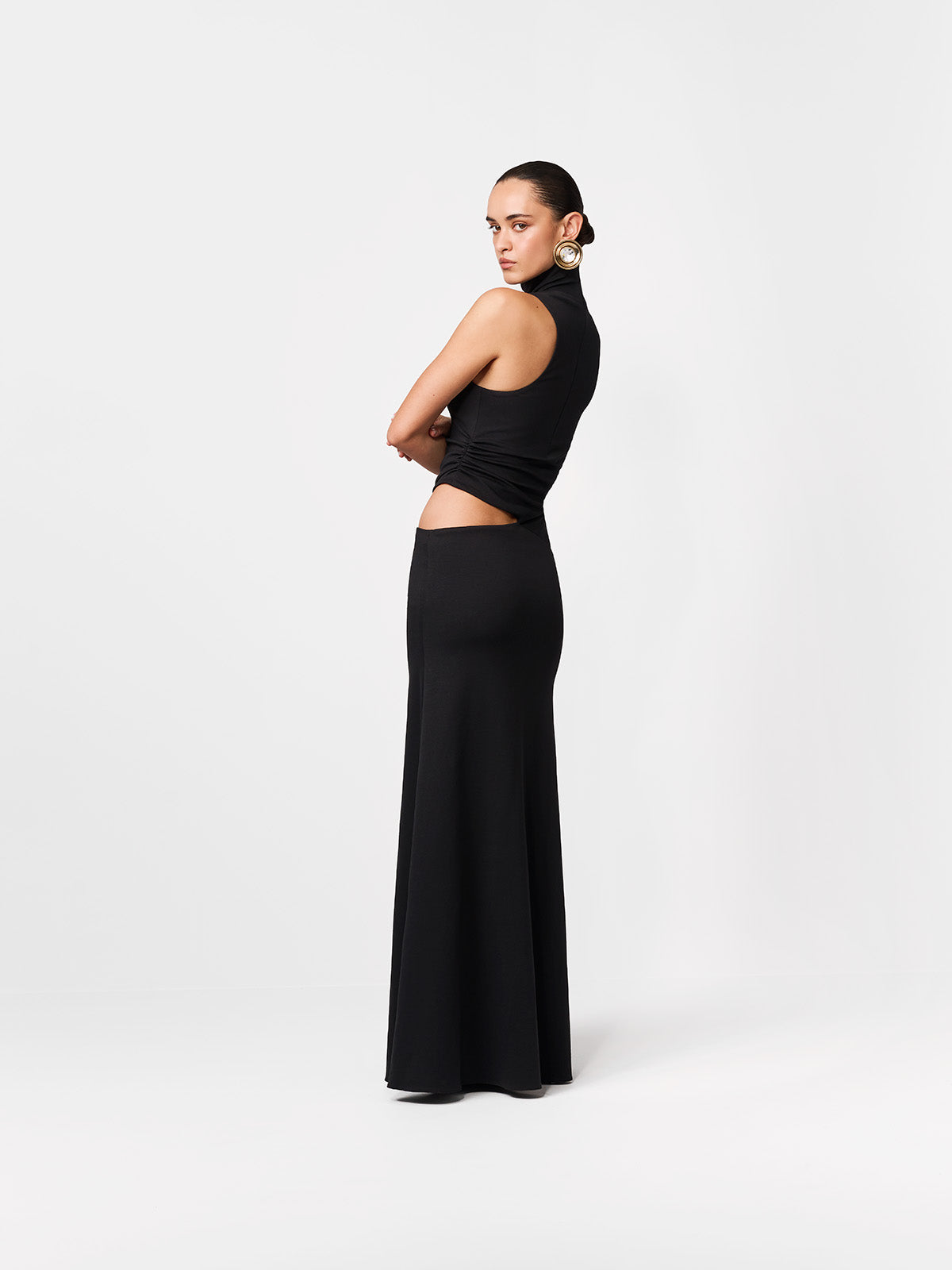 SUKIENKA MAXI ASHER BLACK