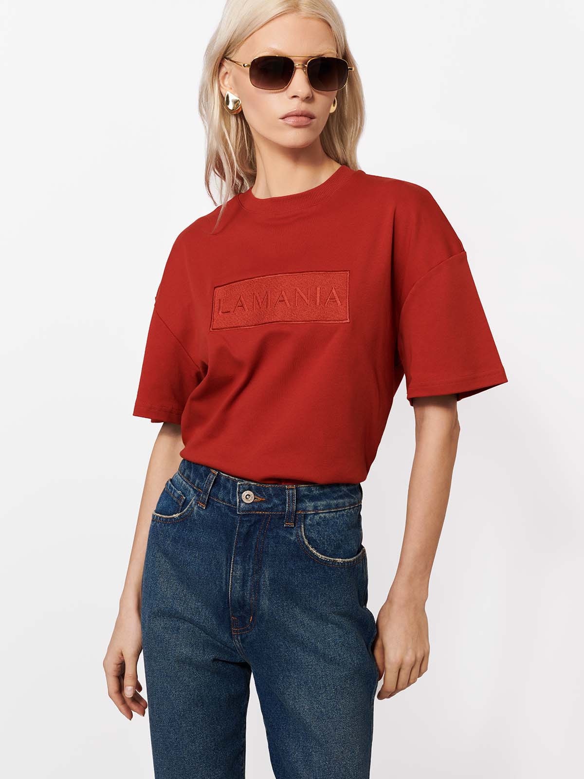 T-SHIRT ALISA BRICK RED