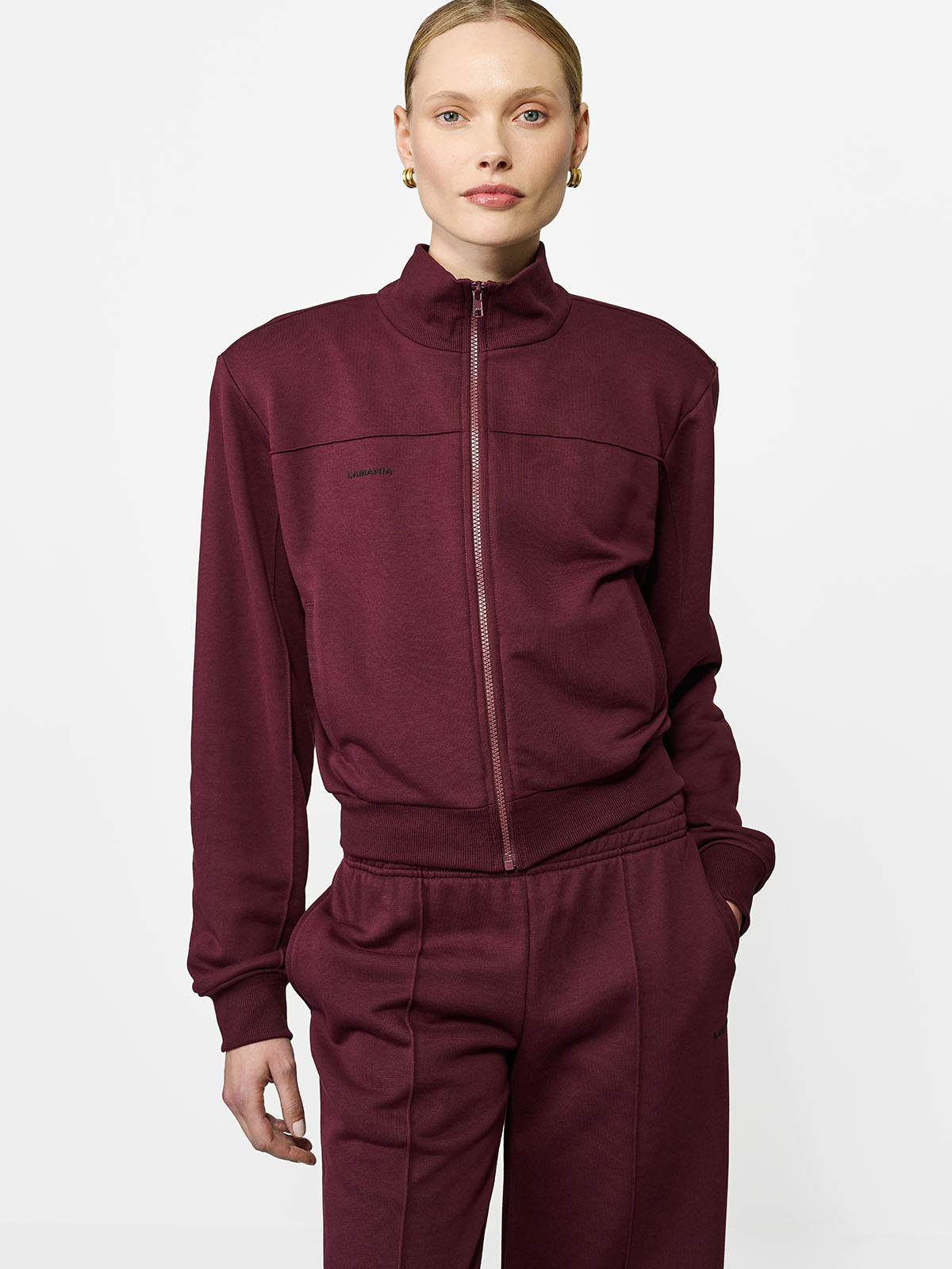 BLUZA ROZPINANA AMAL BURGUNDY