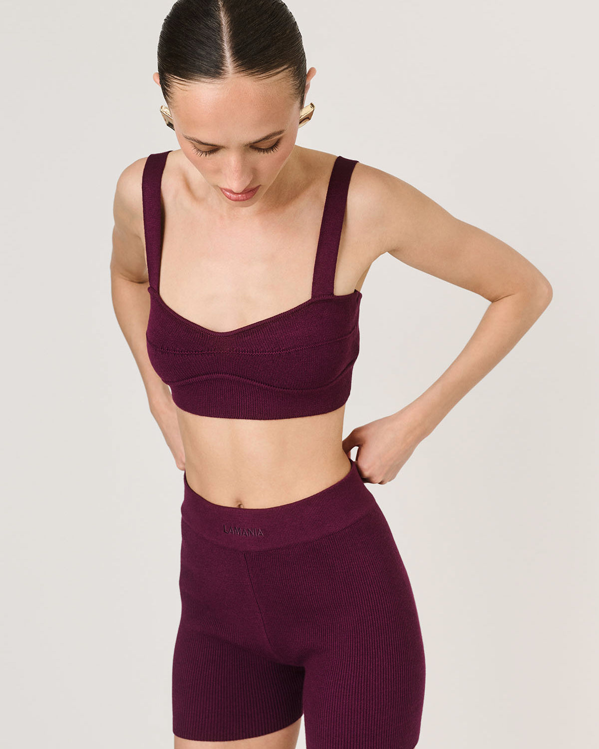 TOP NA RAMIĄCZKACH ANAIS PLUM