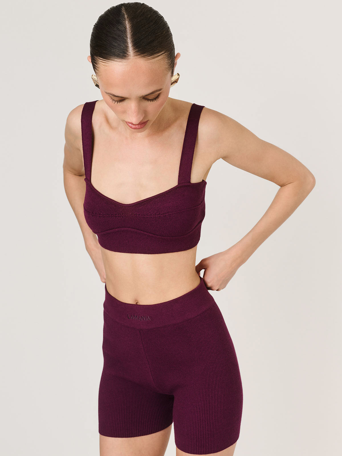 TOP NA RAMIĄCZKACH ANAIS PLUM
