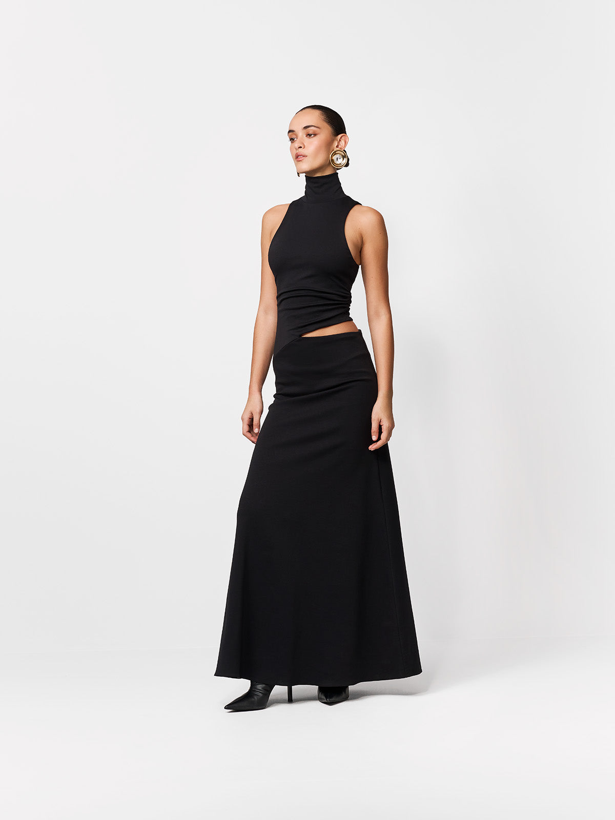 SUKIENKA MAXI ASHER BLACK
