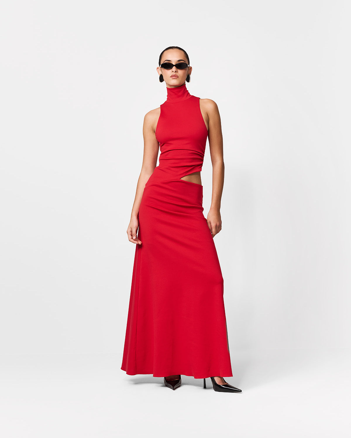 SUKIENKA MAXI ASHER ELECTRIC RED
