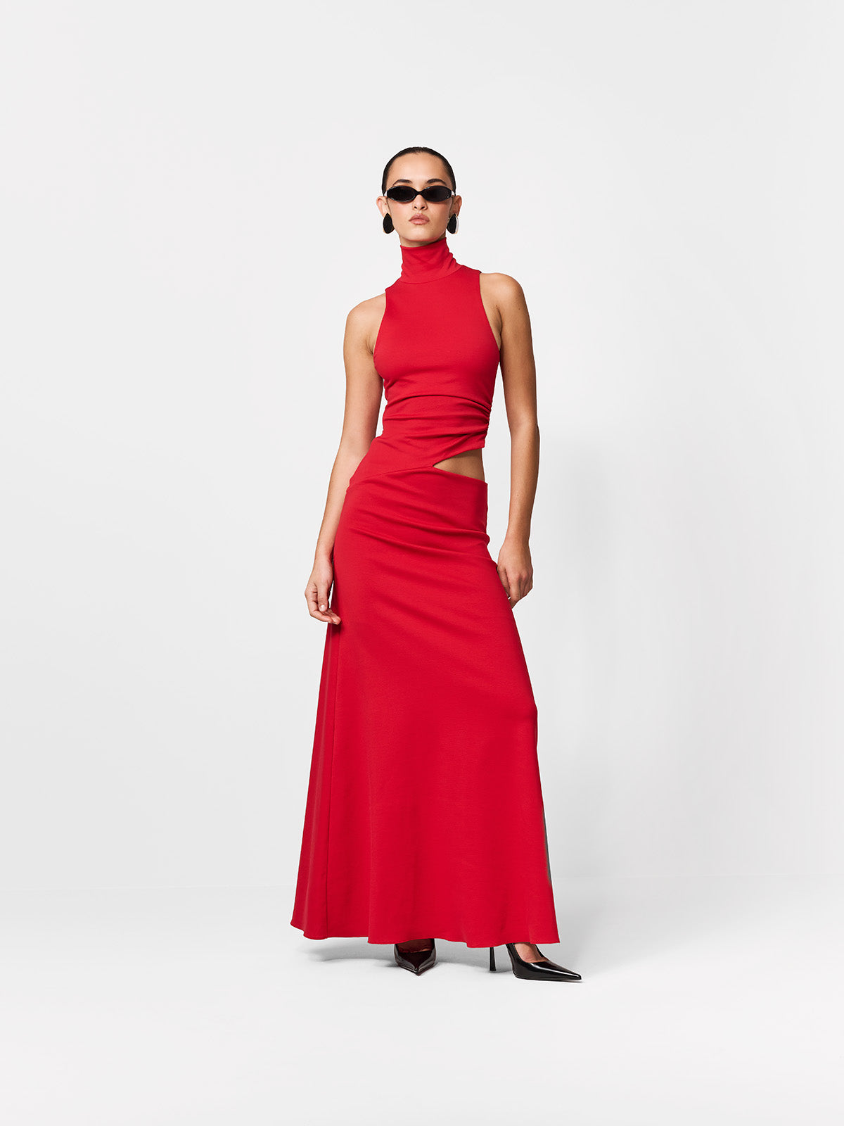 SUKIENKA MAXI ASHER ELECTRIC RED