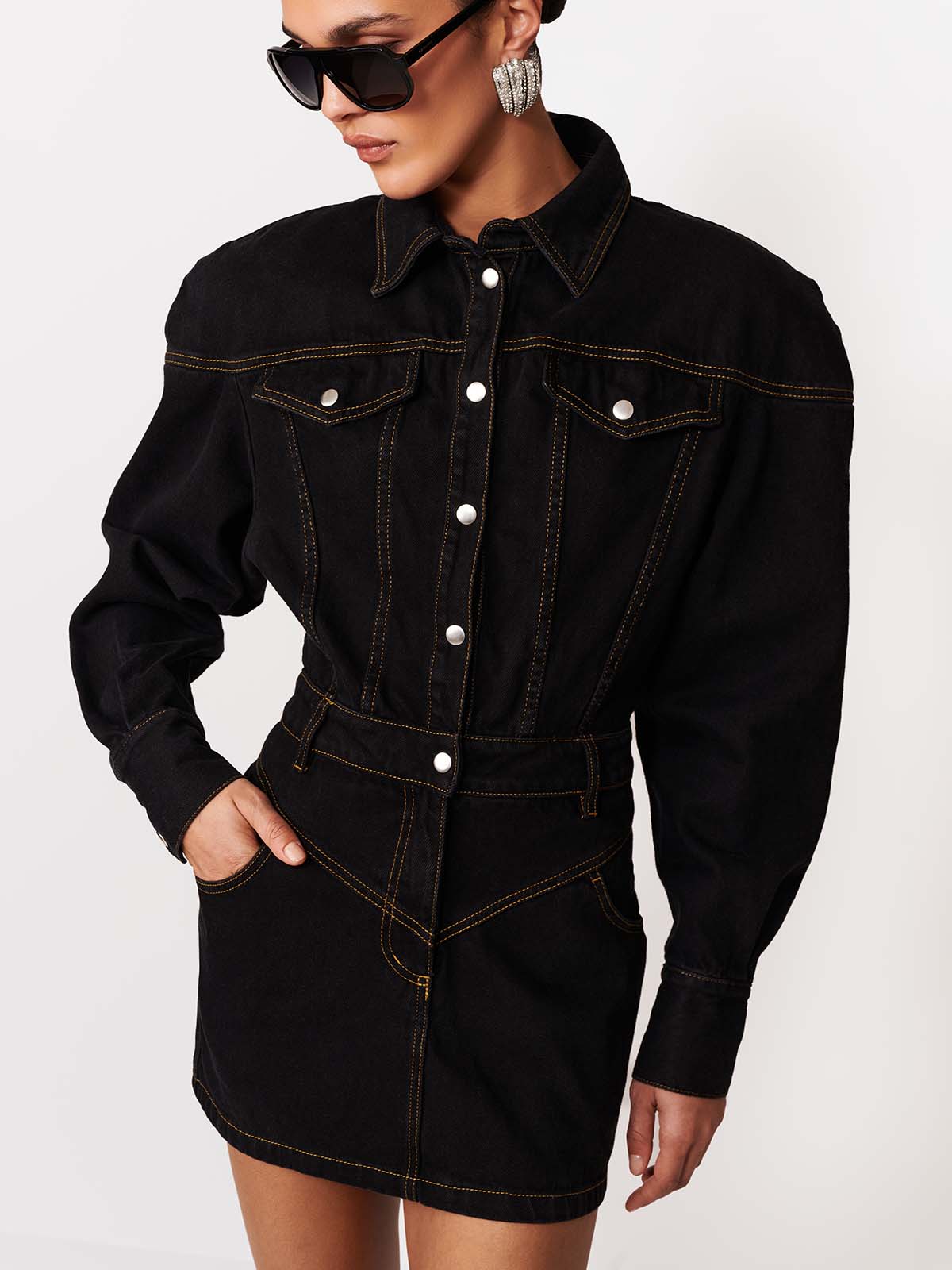 SUKIENKA JEANSOWA AVERY BLACK
