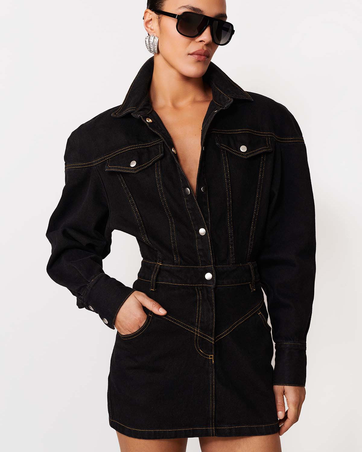 SUKIENKA JEANSOWA AVERY BLACK