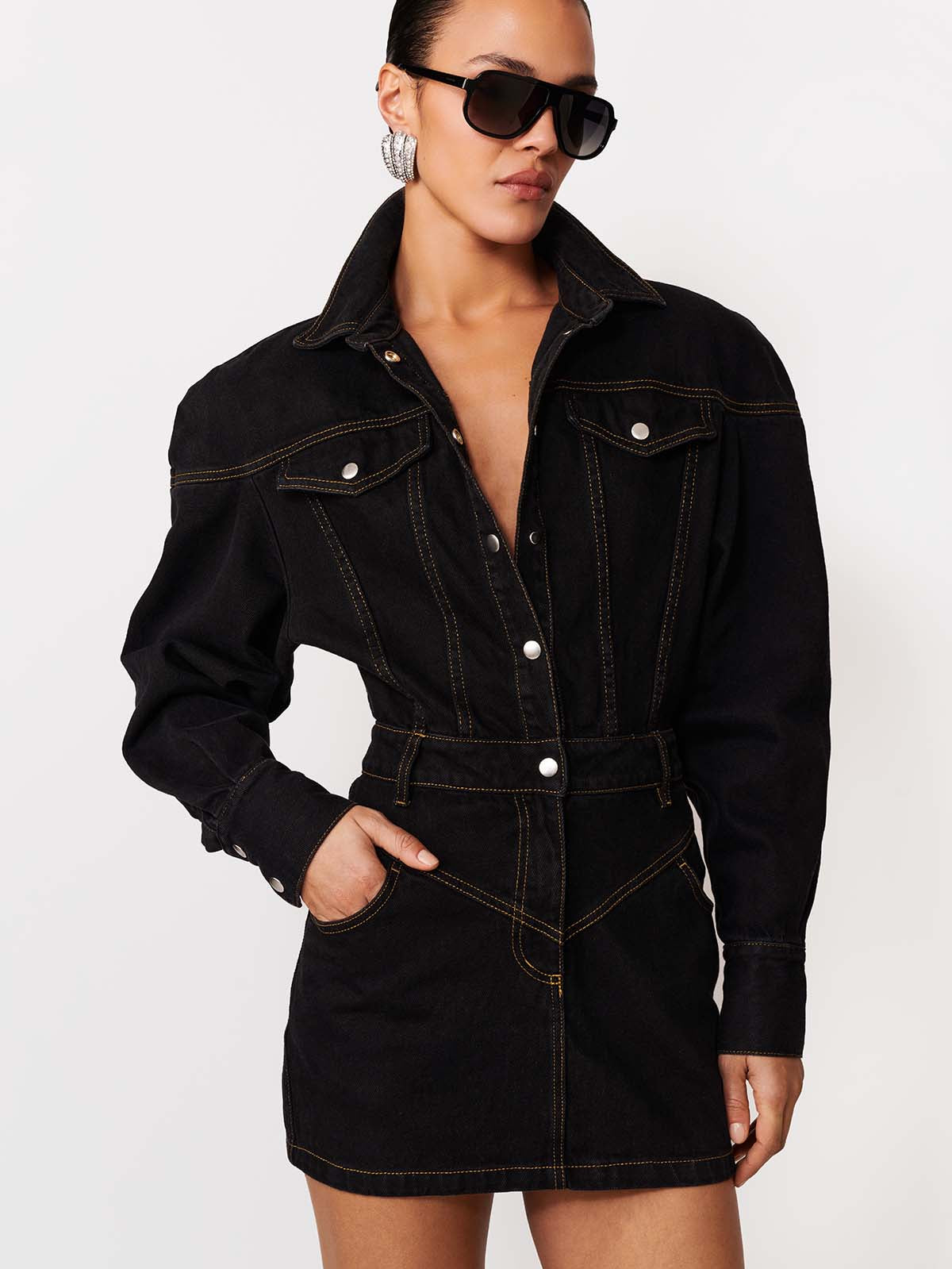SUKIENKA JEANSOWA AVERY BLACK