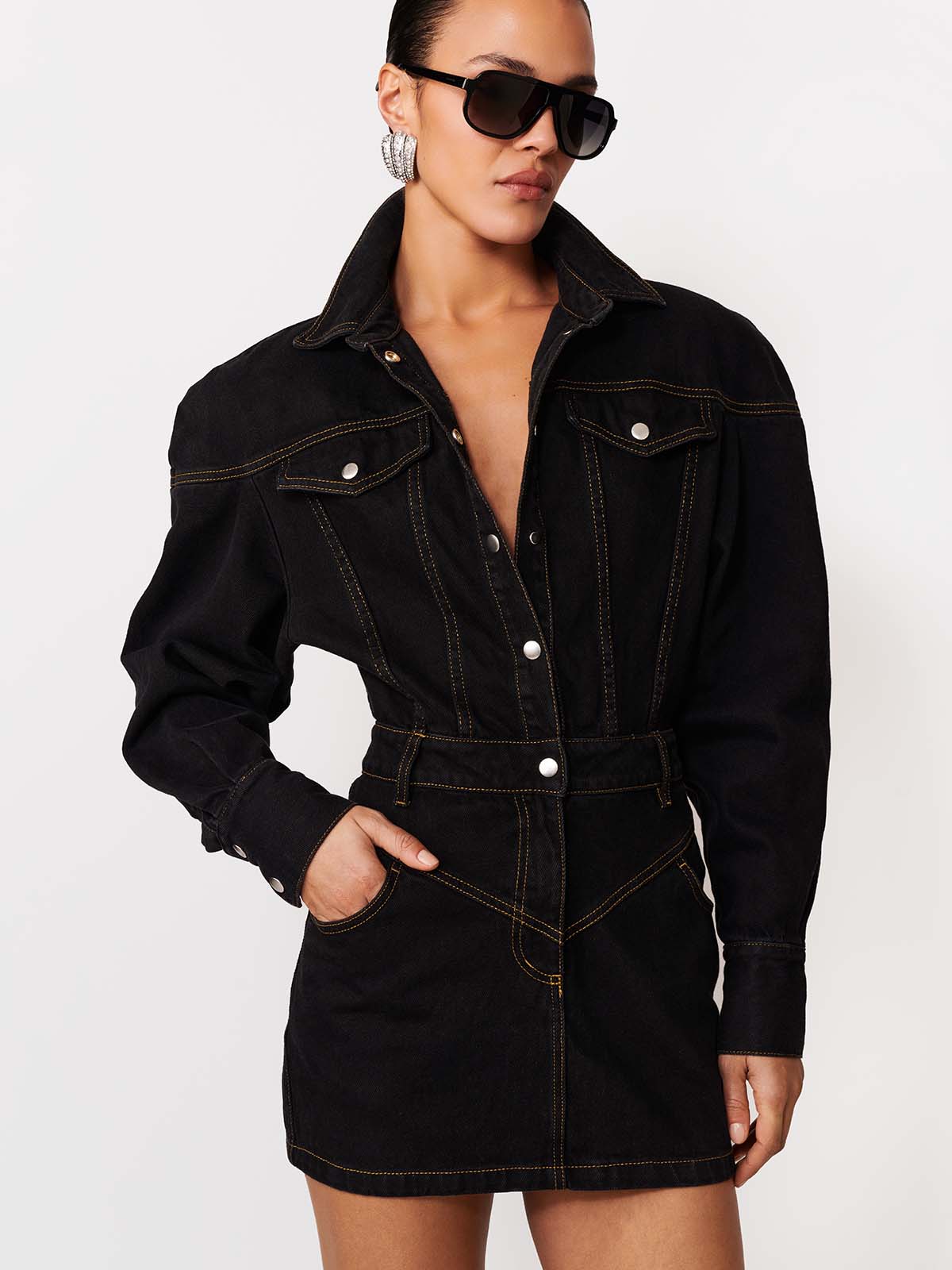 SUKIENKA JEANSOWA AVERY BLACK