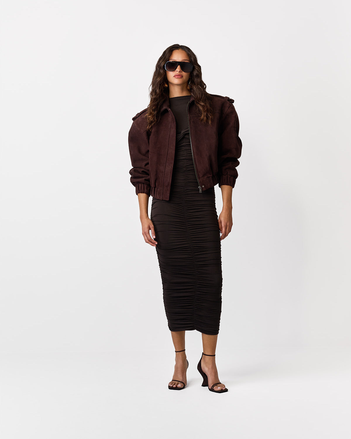 SUKIENKA MAXI HESSIE DARK CHOCOLATE