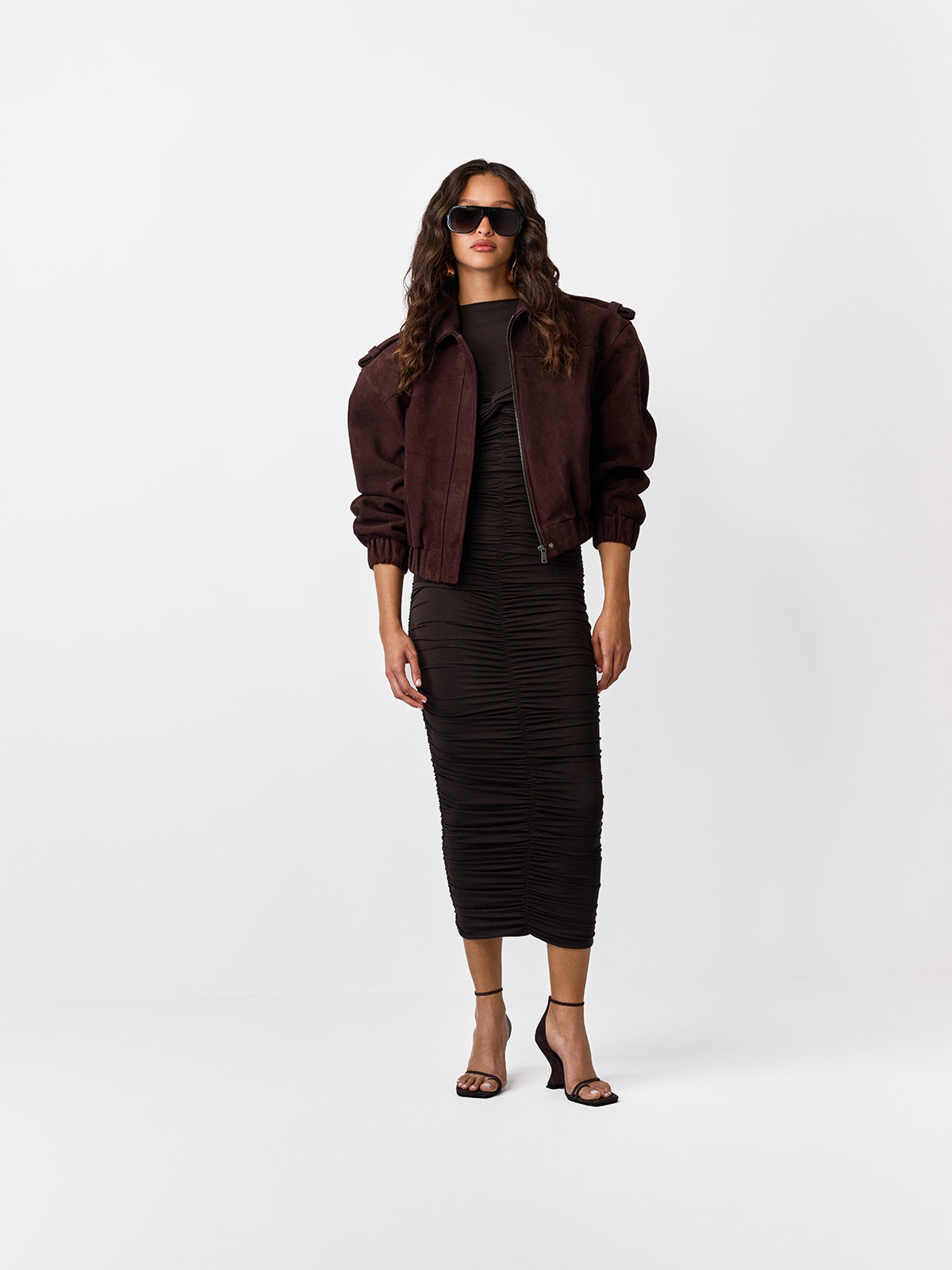 SUKIENKA MAXI HESSIE DARK CHOCOLATE