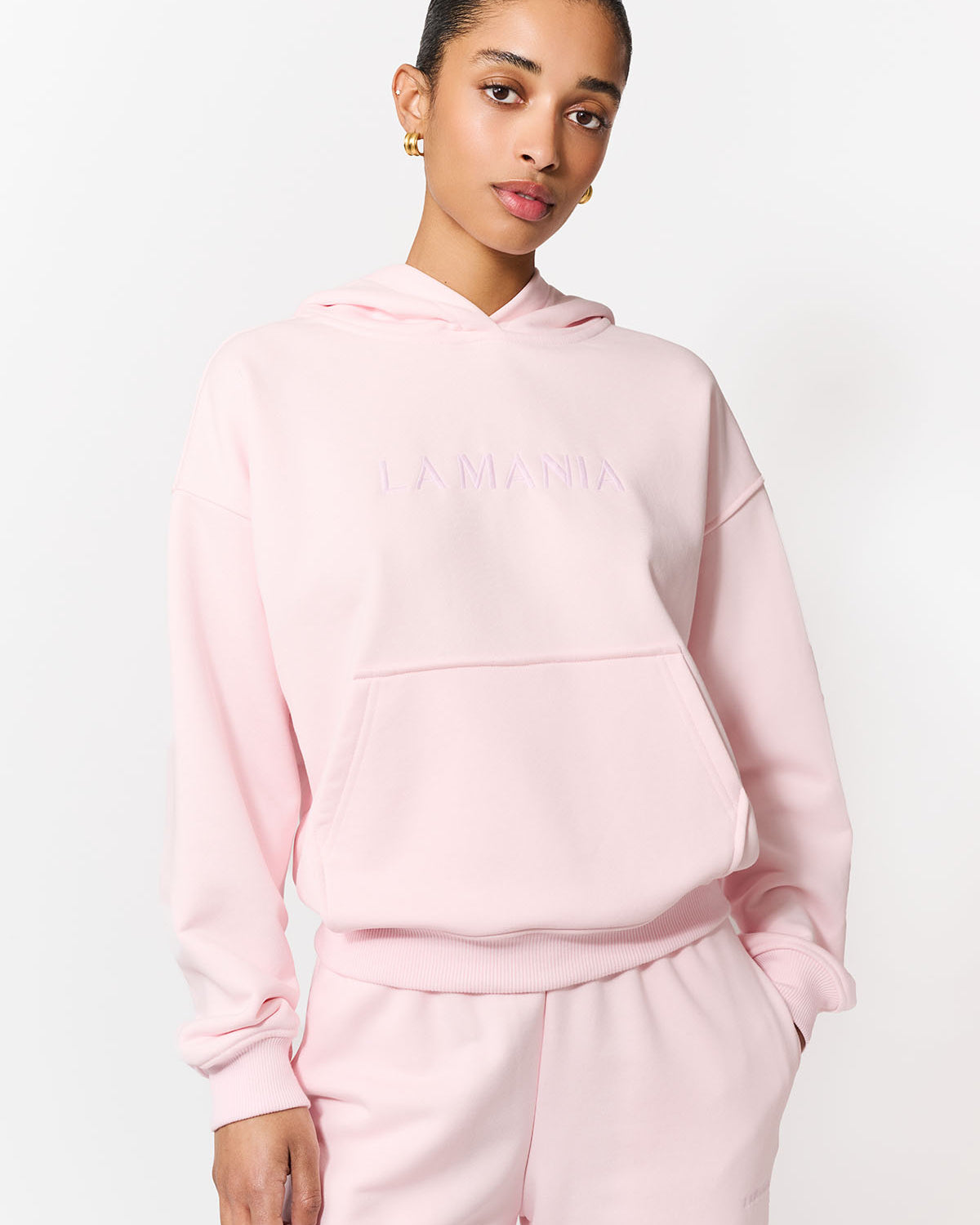 BLUZA Z KAPTUREM BROOK PASTEL PINK