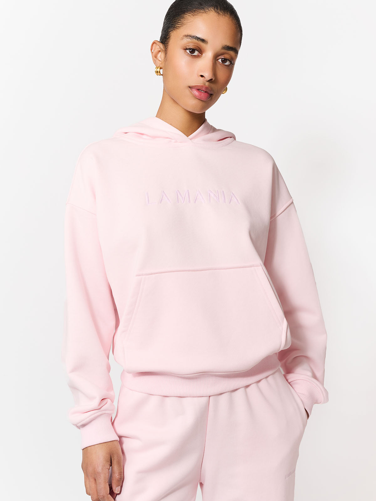 BLUZA Z KAPTUREM BROOK PASTEL PINK