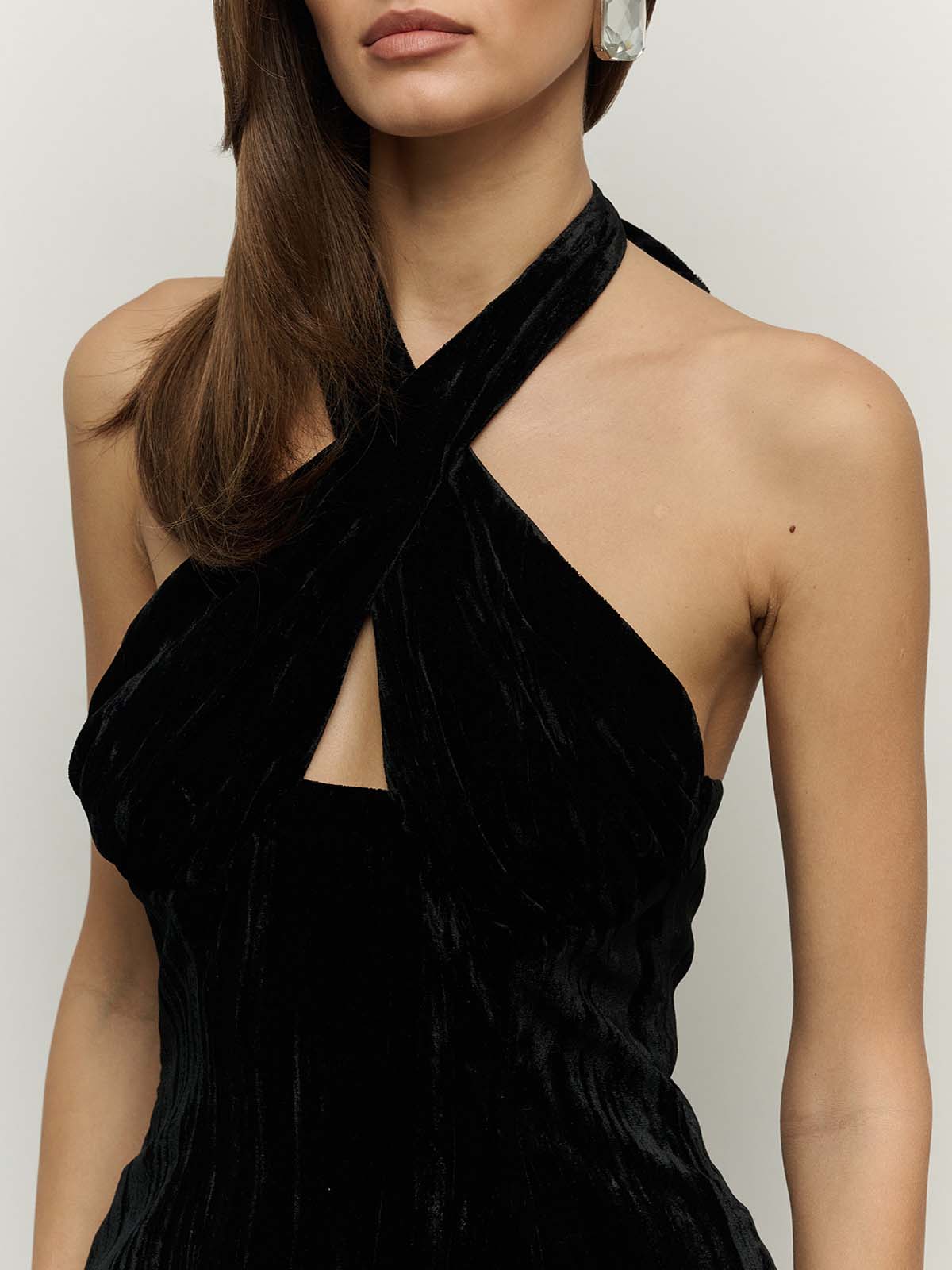 TOP GORSETOWY CHIC BLACK