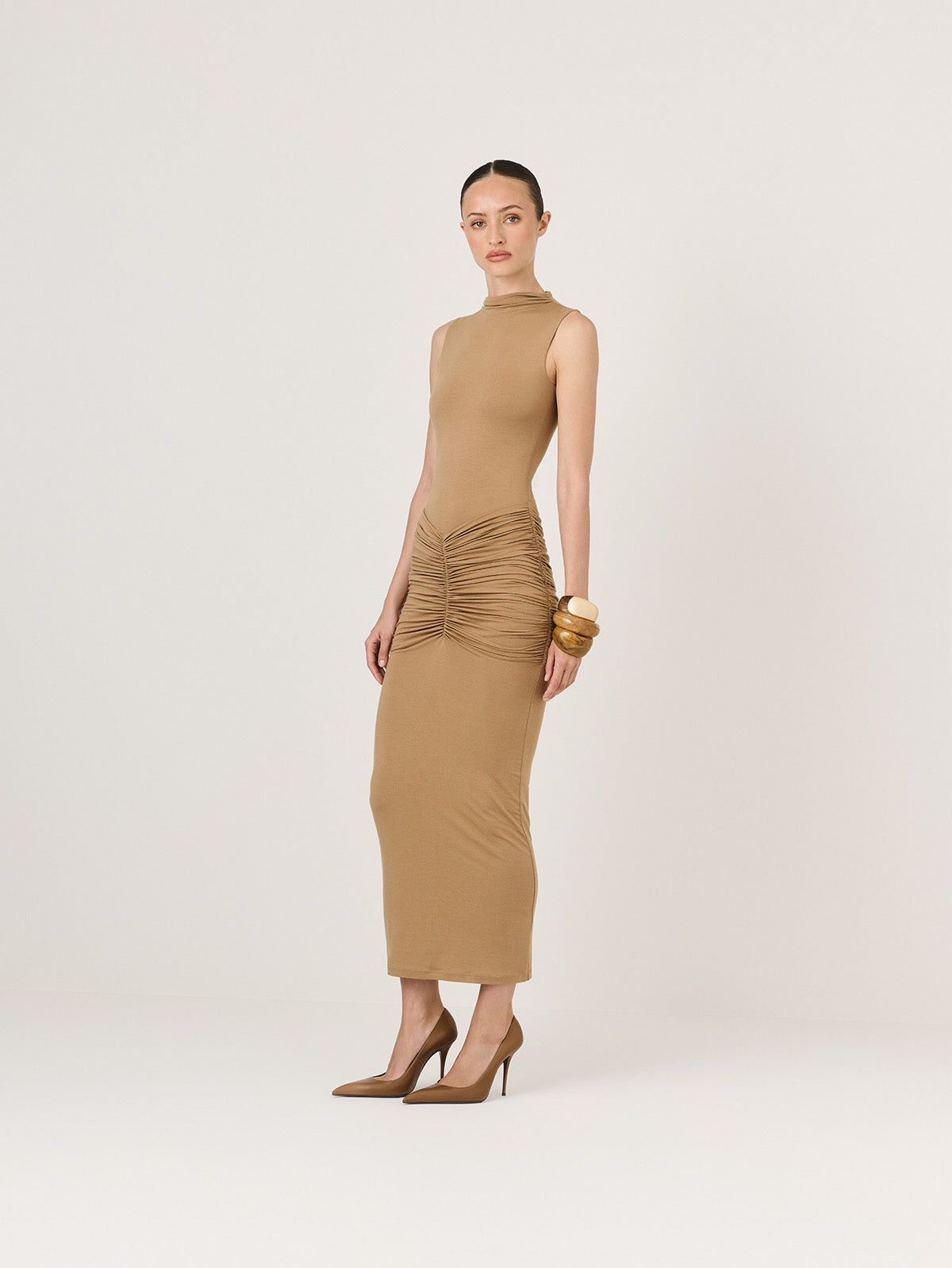 SUKIENKA MAXI CORA BEIGE