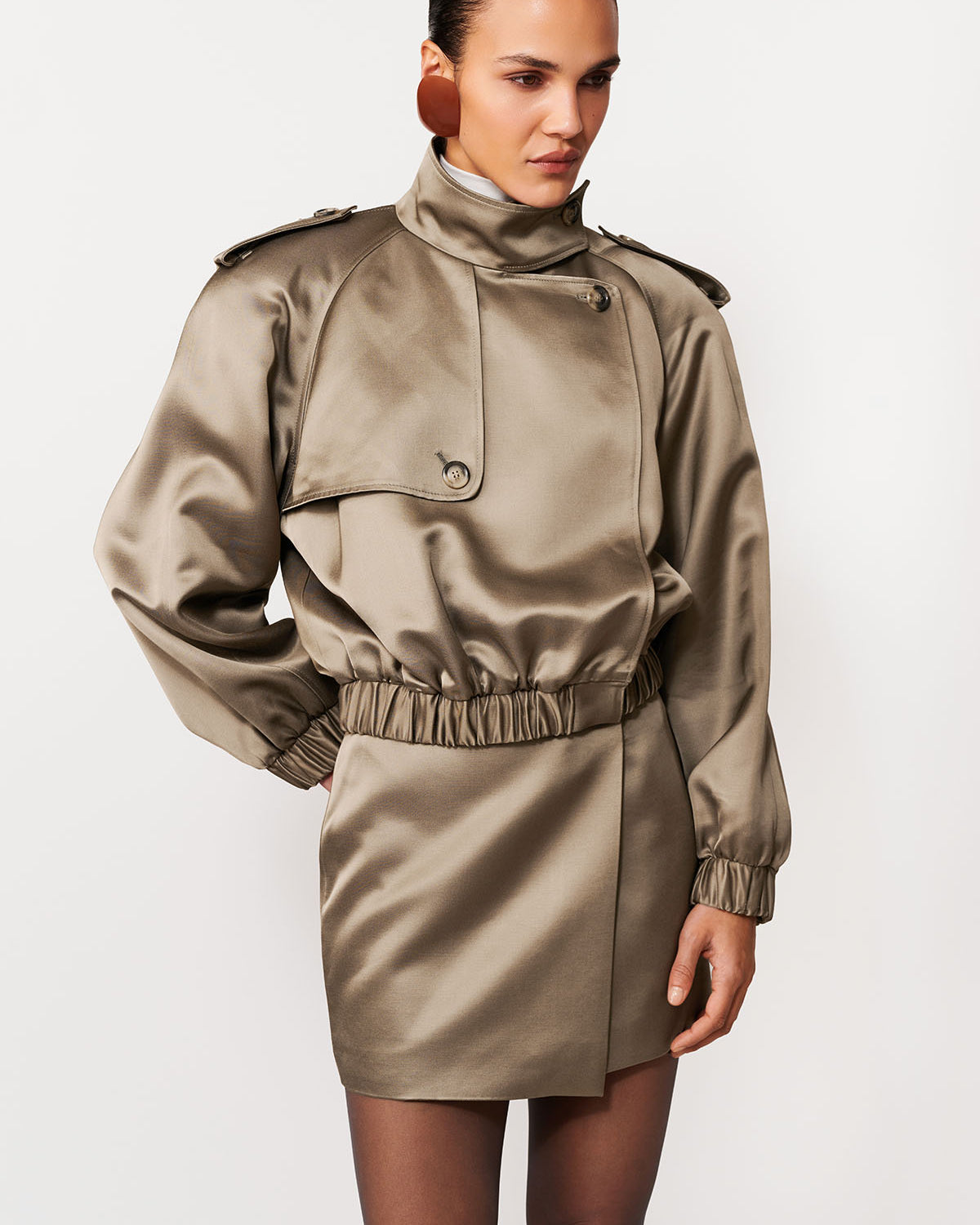 SPÓDNICA MINI BUOY TAUPE