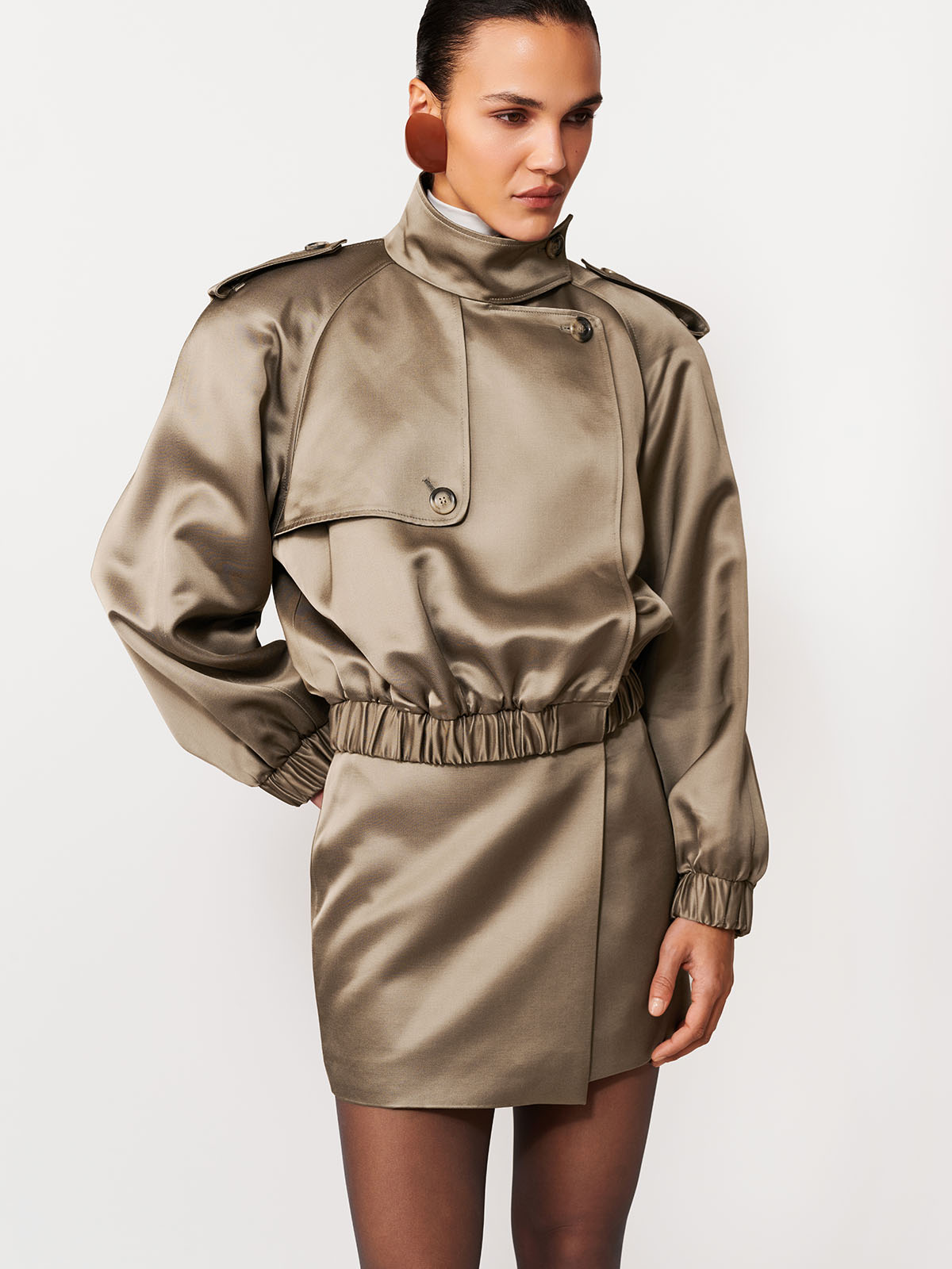 SPÓDNICA MINI BUOY TAUPE