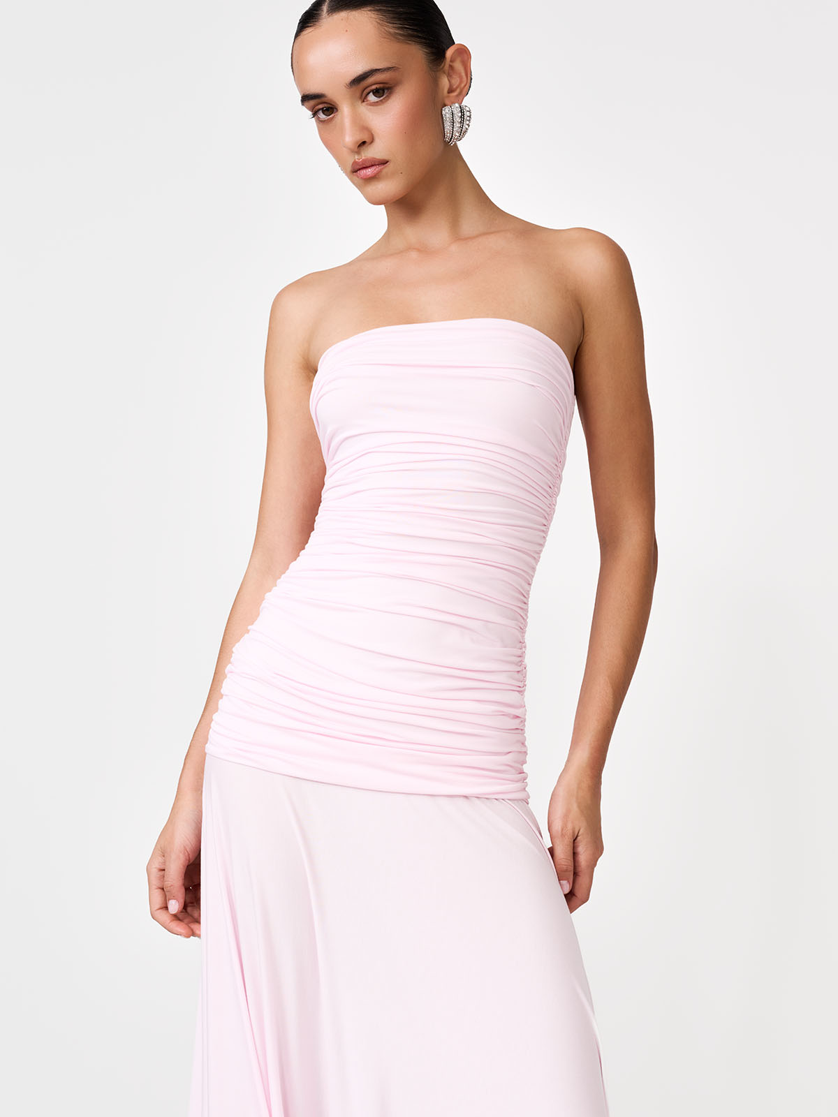 SUKIENKA MAXI DELLA PASTEL PINK