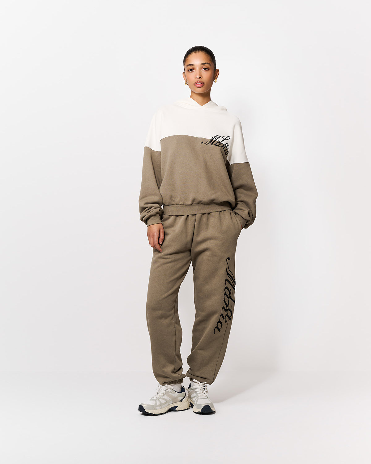 BLUZA Z KAPTUREM FLORIDA OLIVE-ECRU