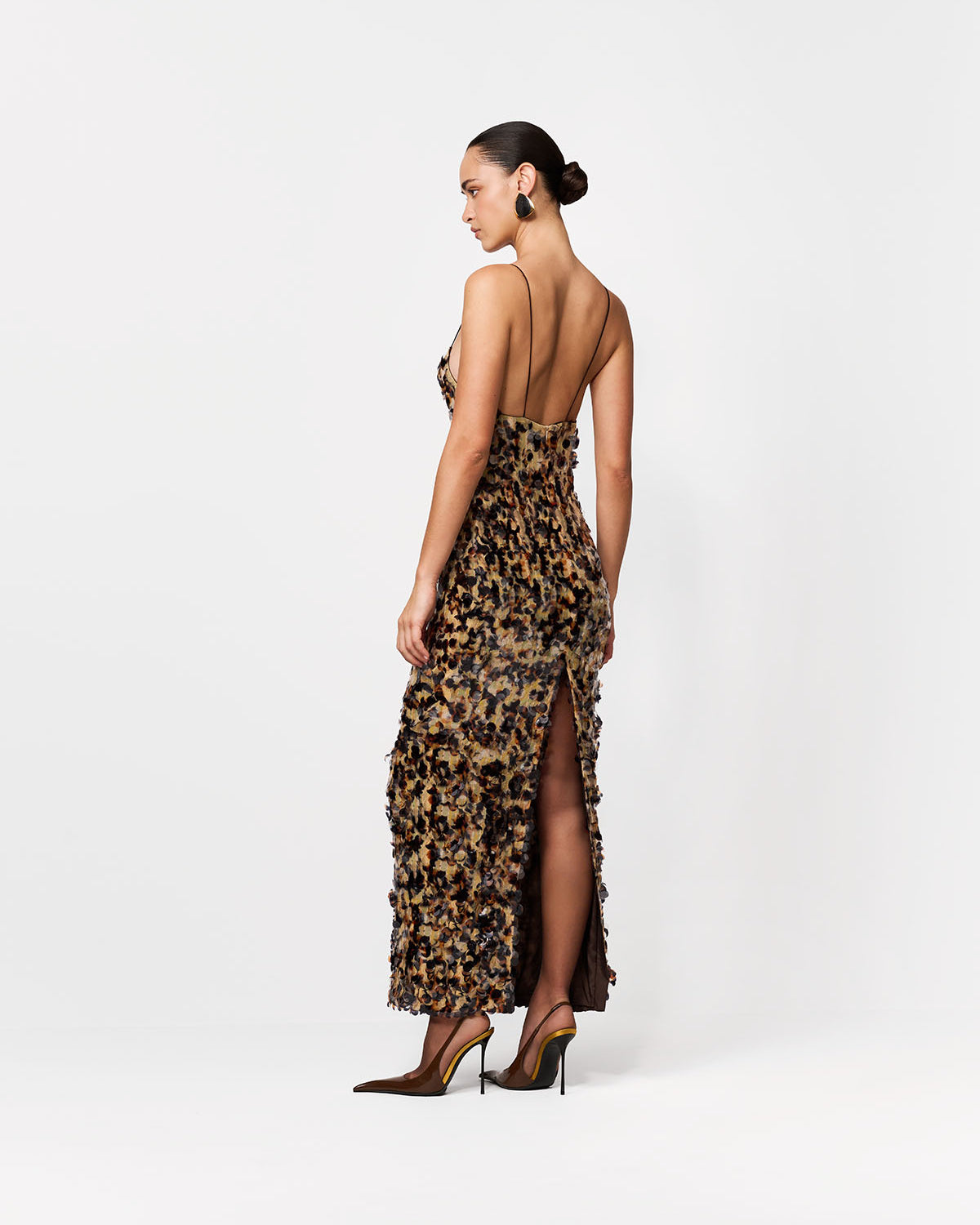 SUKIENKA MAXI GENIE BLACK-AMBER