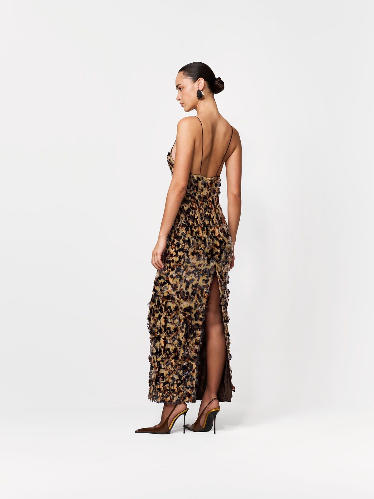 SUKIENKA MAXI GENIE BLACK-AMBER