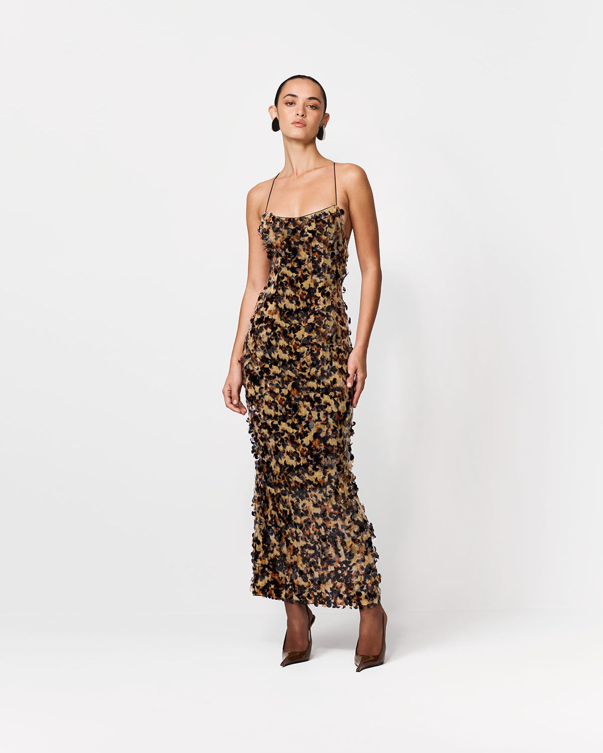SUKIENKA MAXI GENIE BLACK-AMBER