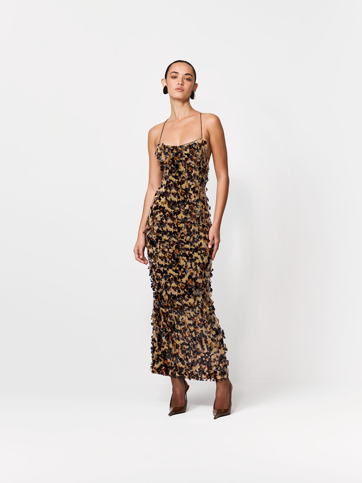 SUKIENKA MAXI GENIE BLACK-AMBER