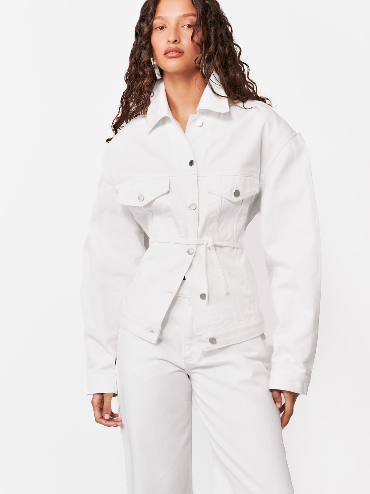 KURTKA JEANSOWA HAIM OFF WHITE