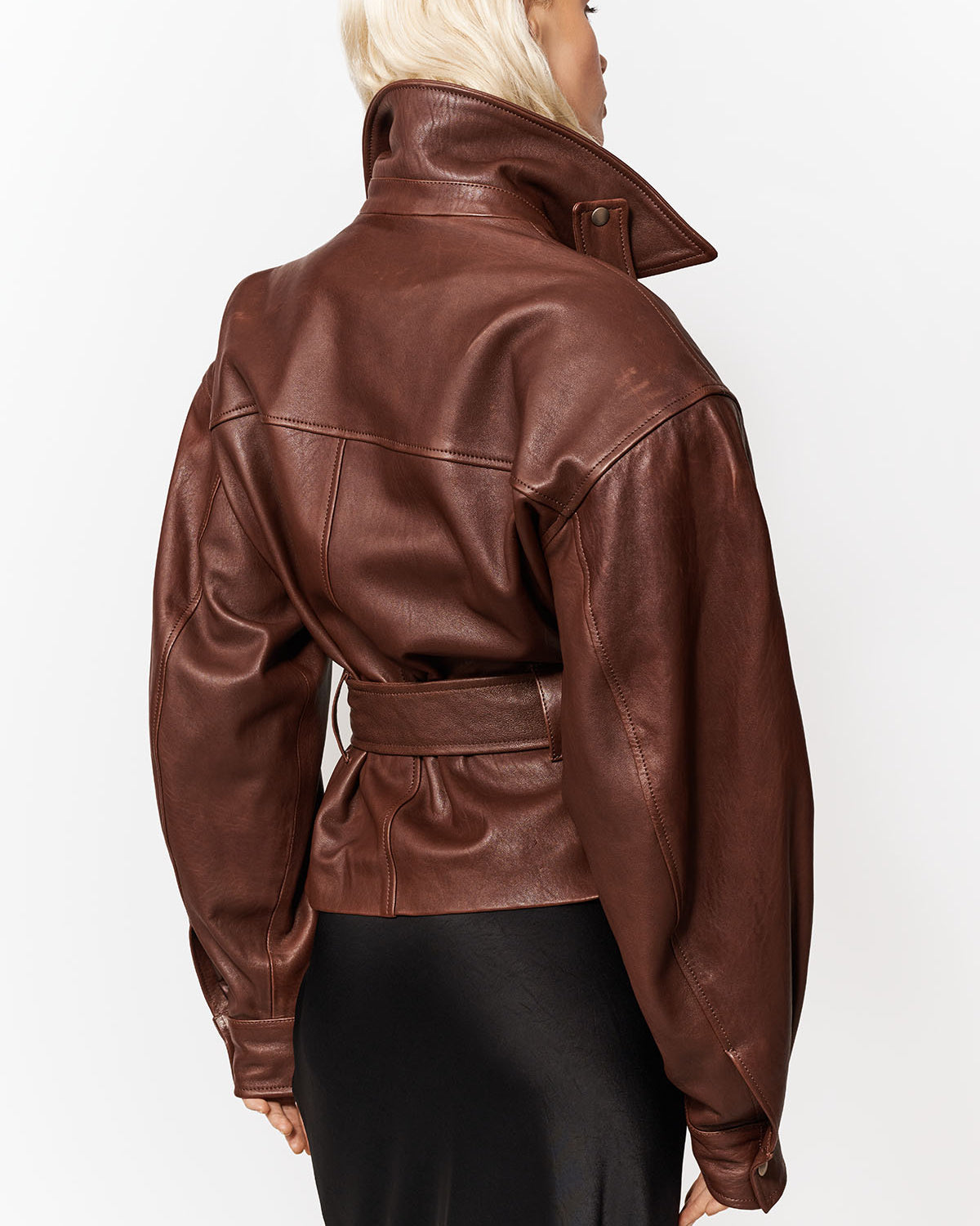 KURTKA SKÓRZANA HAMBURG BROWN