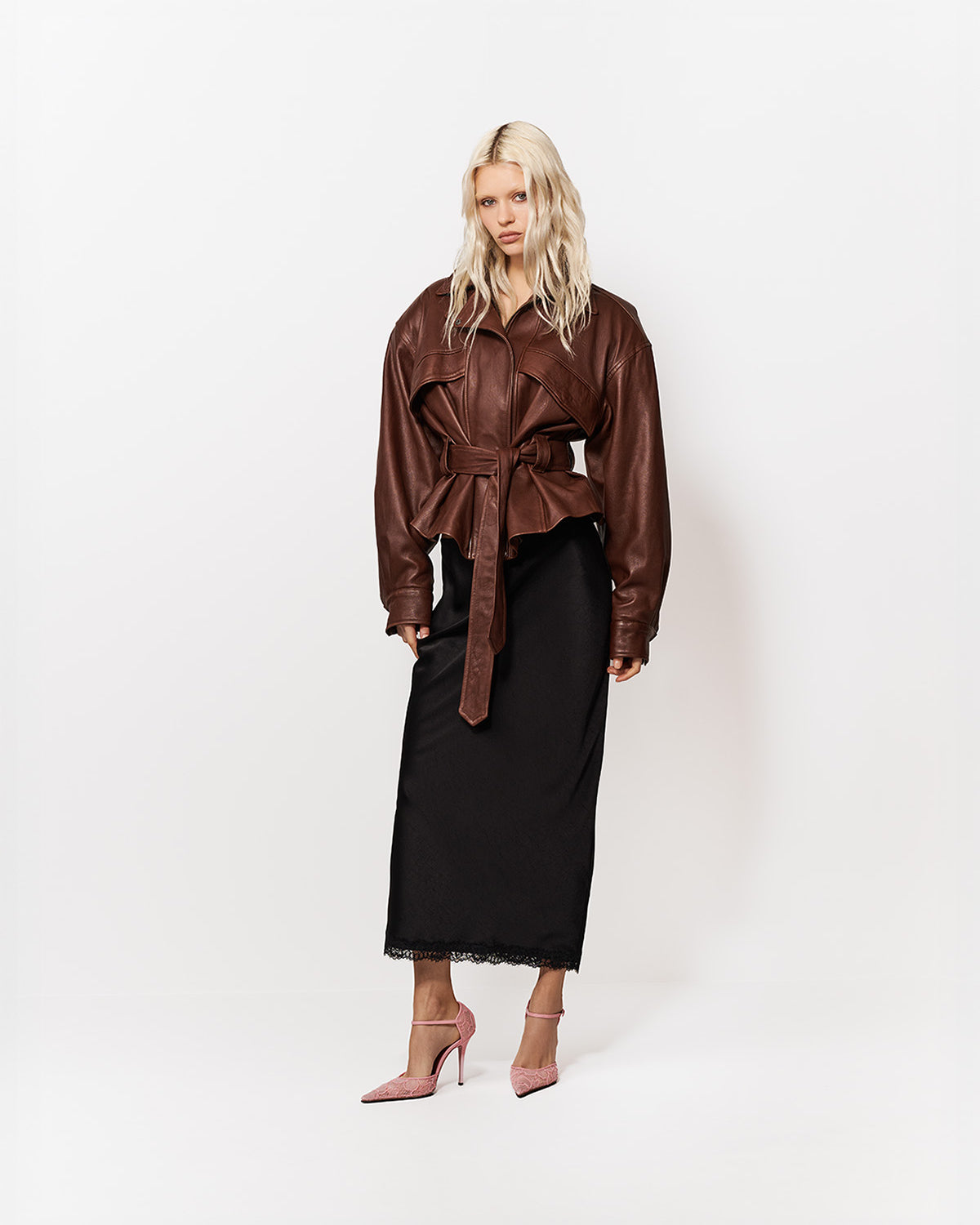 KURTKA SKÓRZANA HAMBURG BROWN