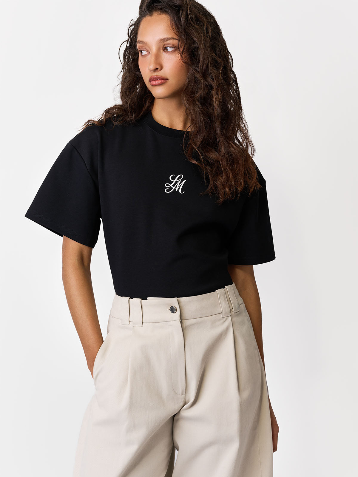 T-SHIRT HOLT BLACK