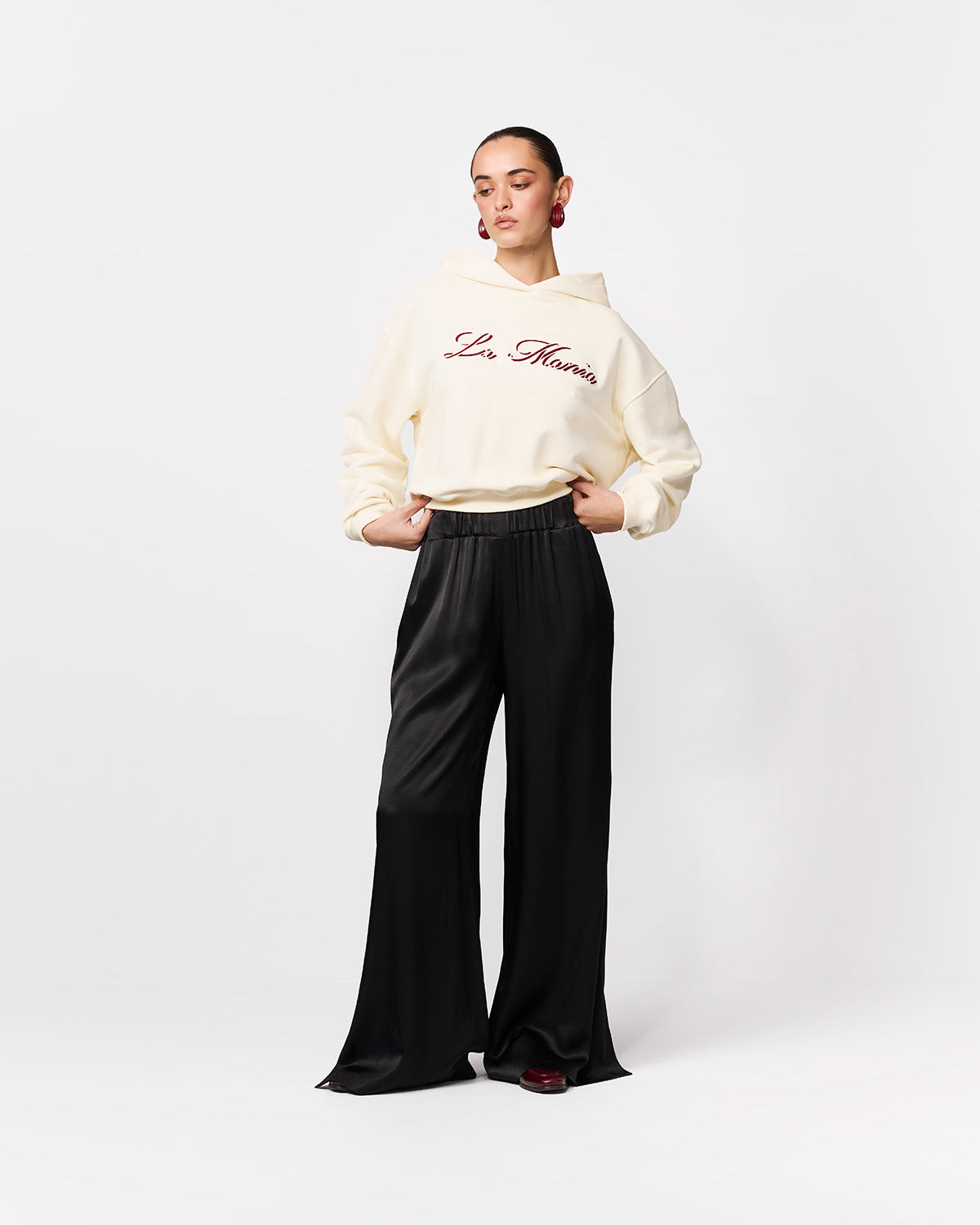 BLUZA Z KAPTUREM JOA BUTTER YELLOW