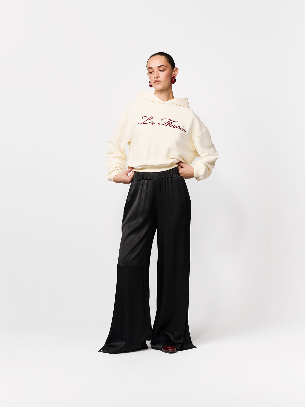 BLUZA Z KAPTUREM JOA BUTTER YELLOW