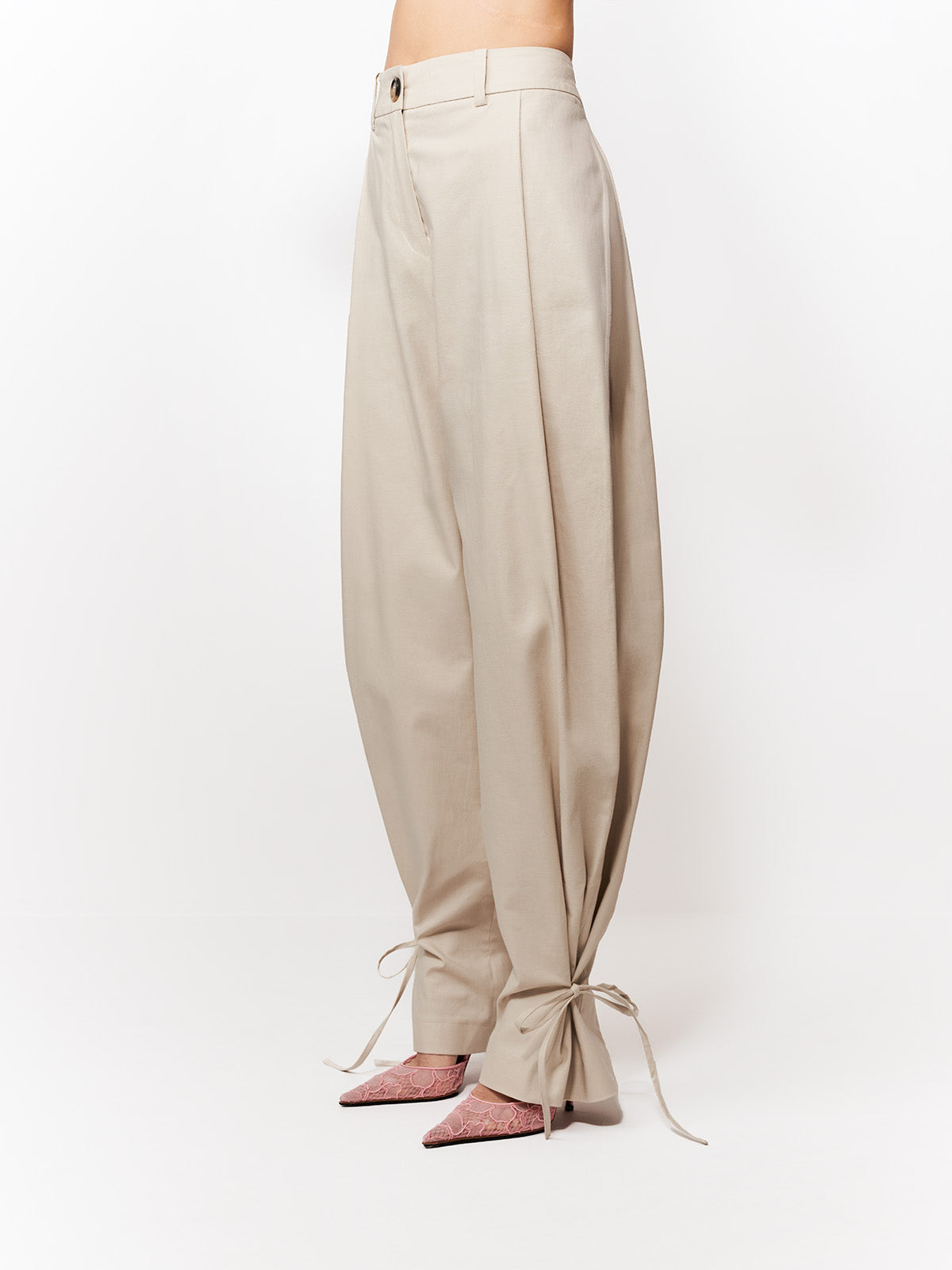 SPODNIE JOAN STONE BEIGE