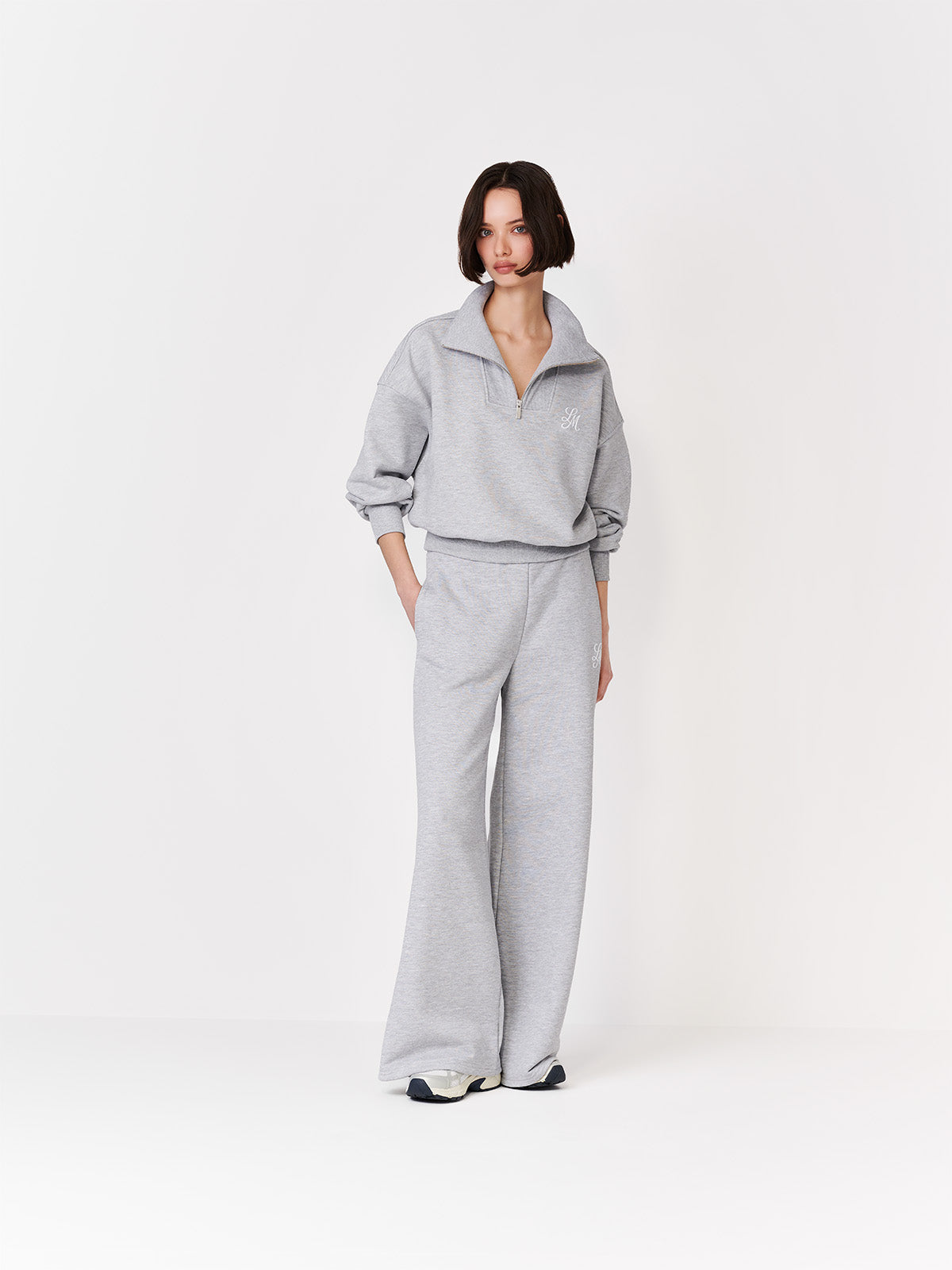 SPODNIE DRESOWE ZION GREY MELANGE