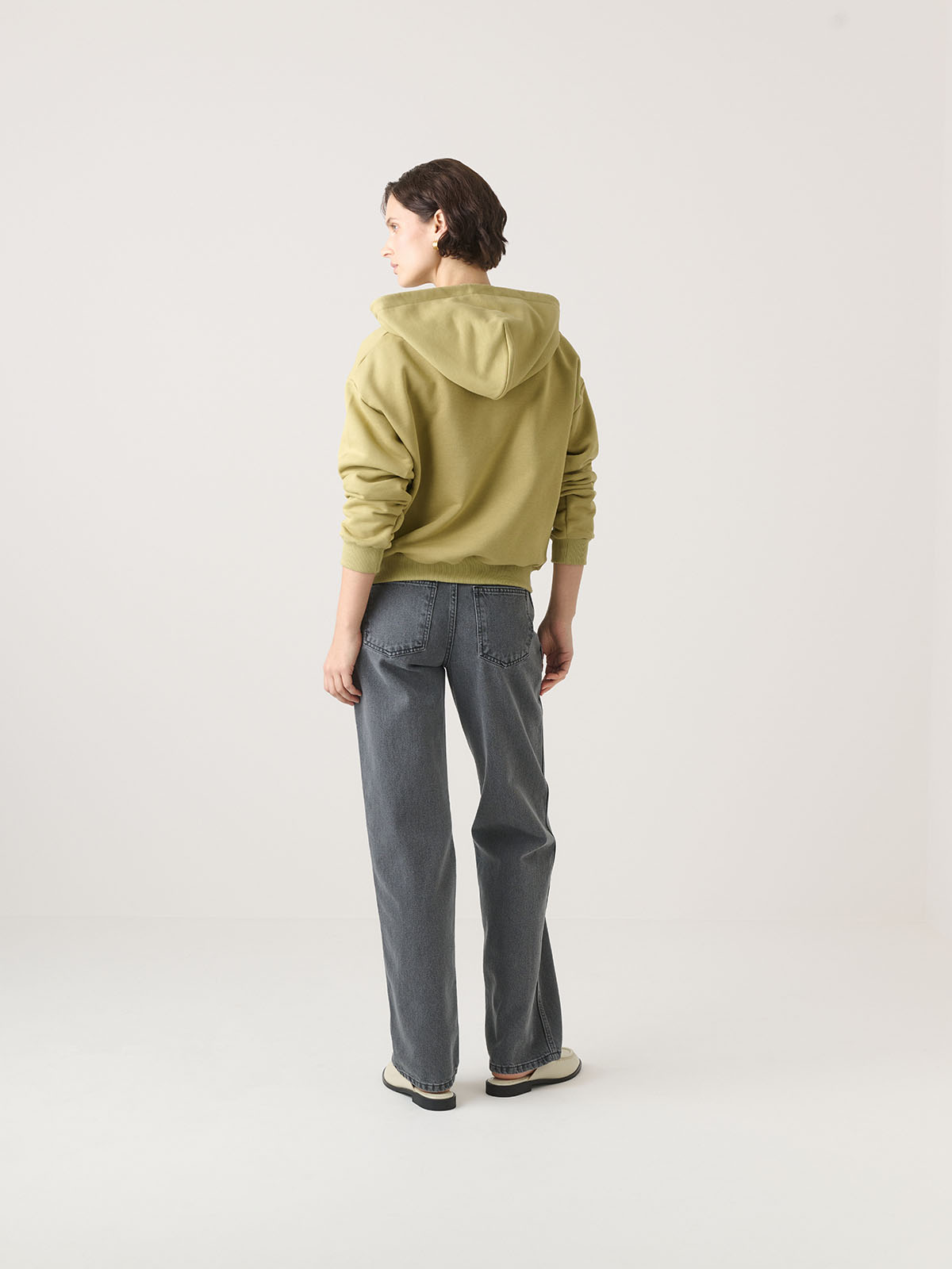 BLUZA Z KAPTUREM JUNA PISTACHIO
