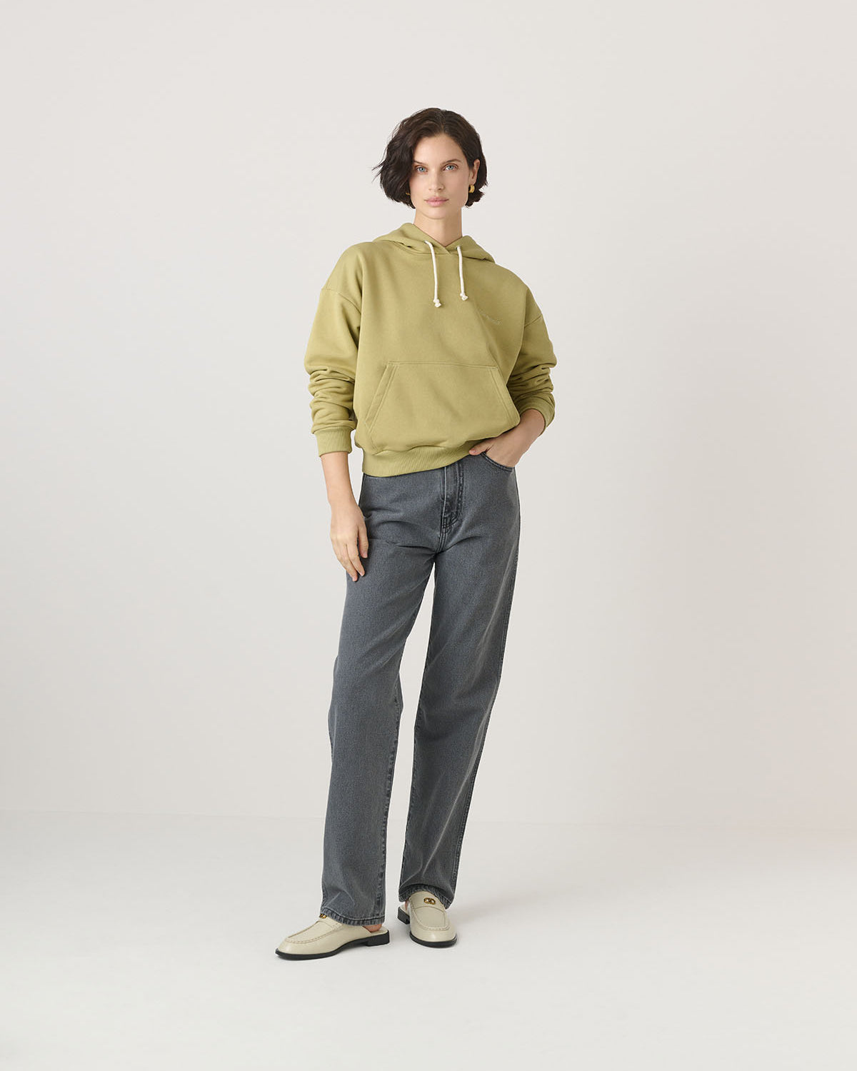 BLUZA Z KAPTUREM JUNA PISTACHIO