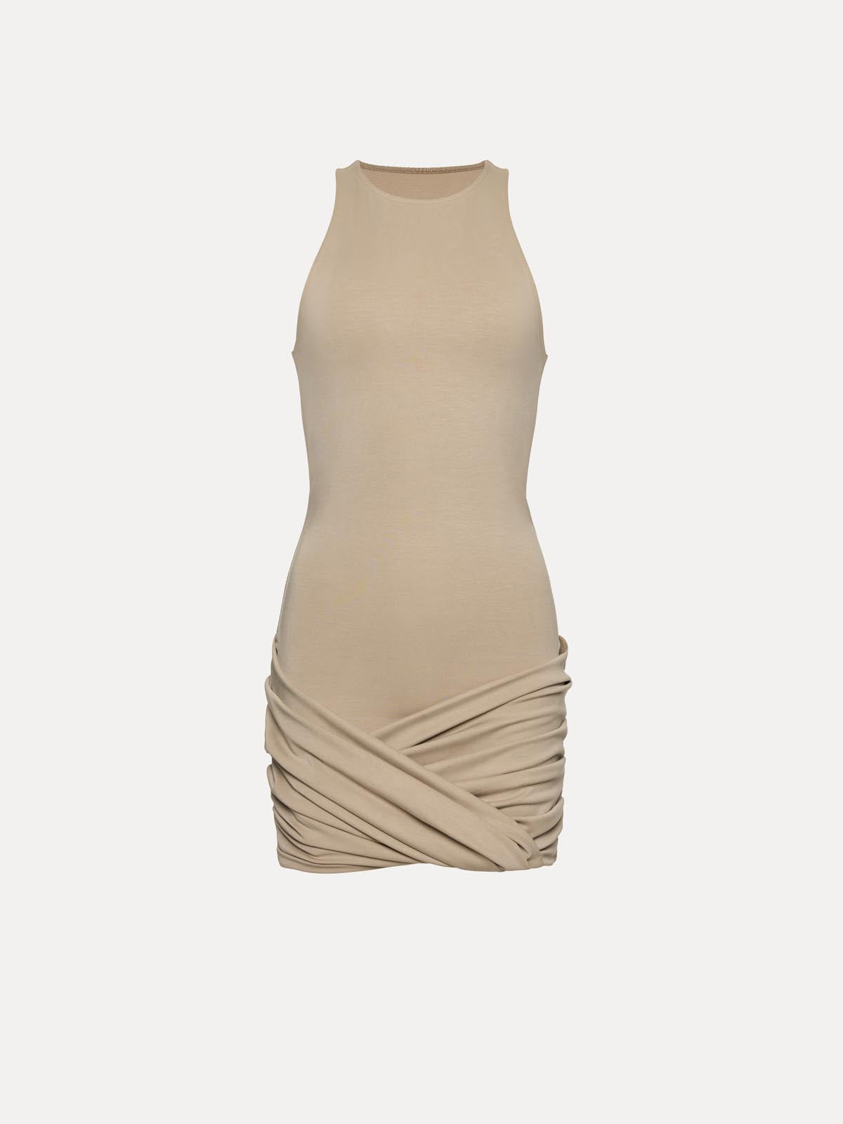 SUKIENKA ANGIE STONE BEIGE