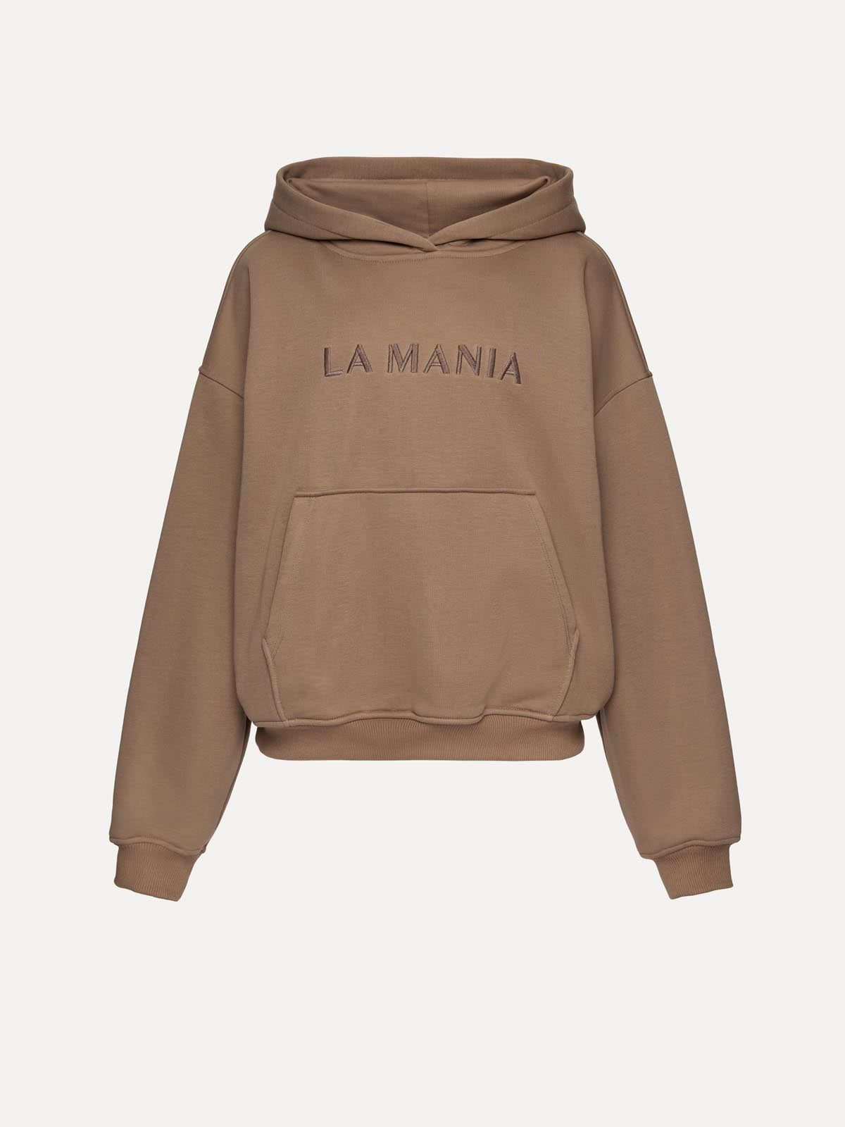 BLUZA Z KAPTUREM BROOK TAUPE