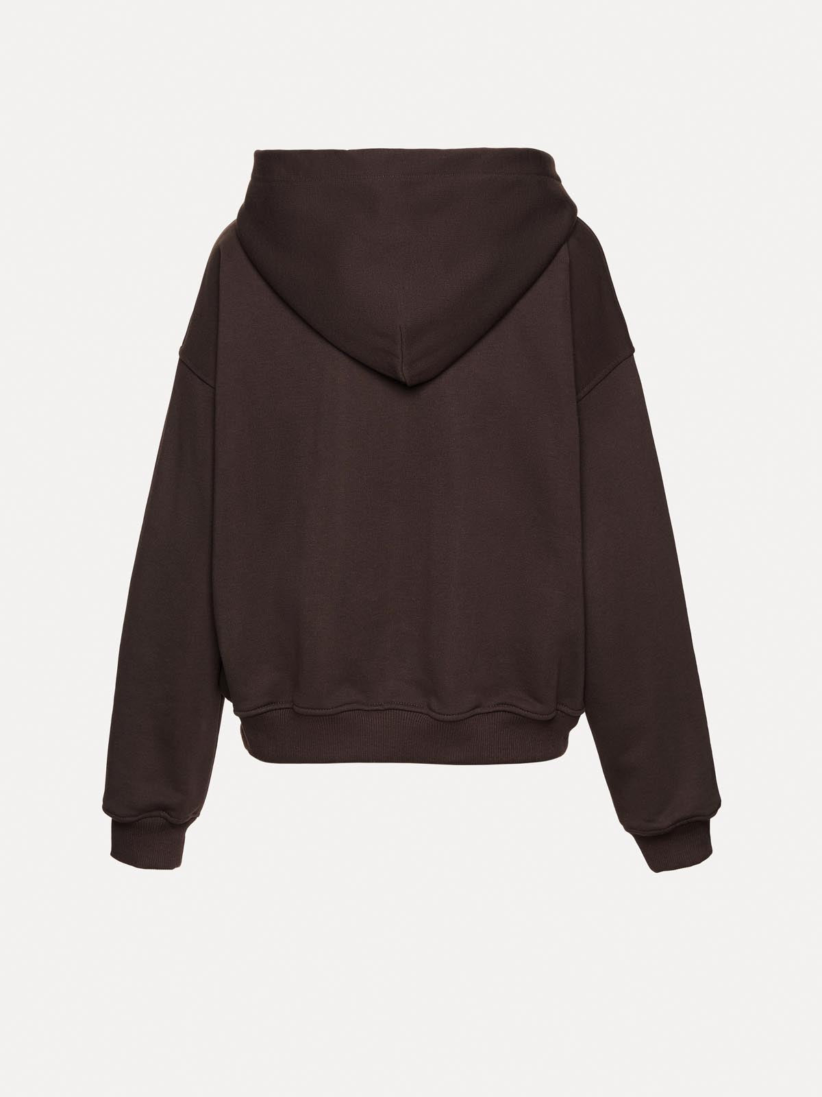 BLUZA Z KAPTUREM BROOK DARK CHOCOLATE