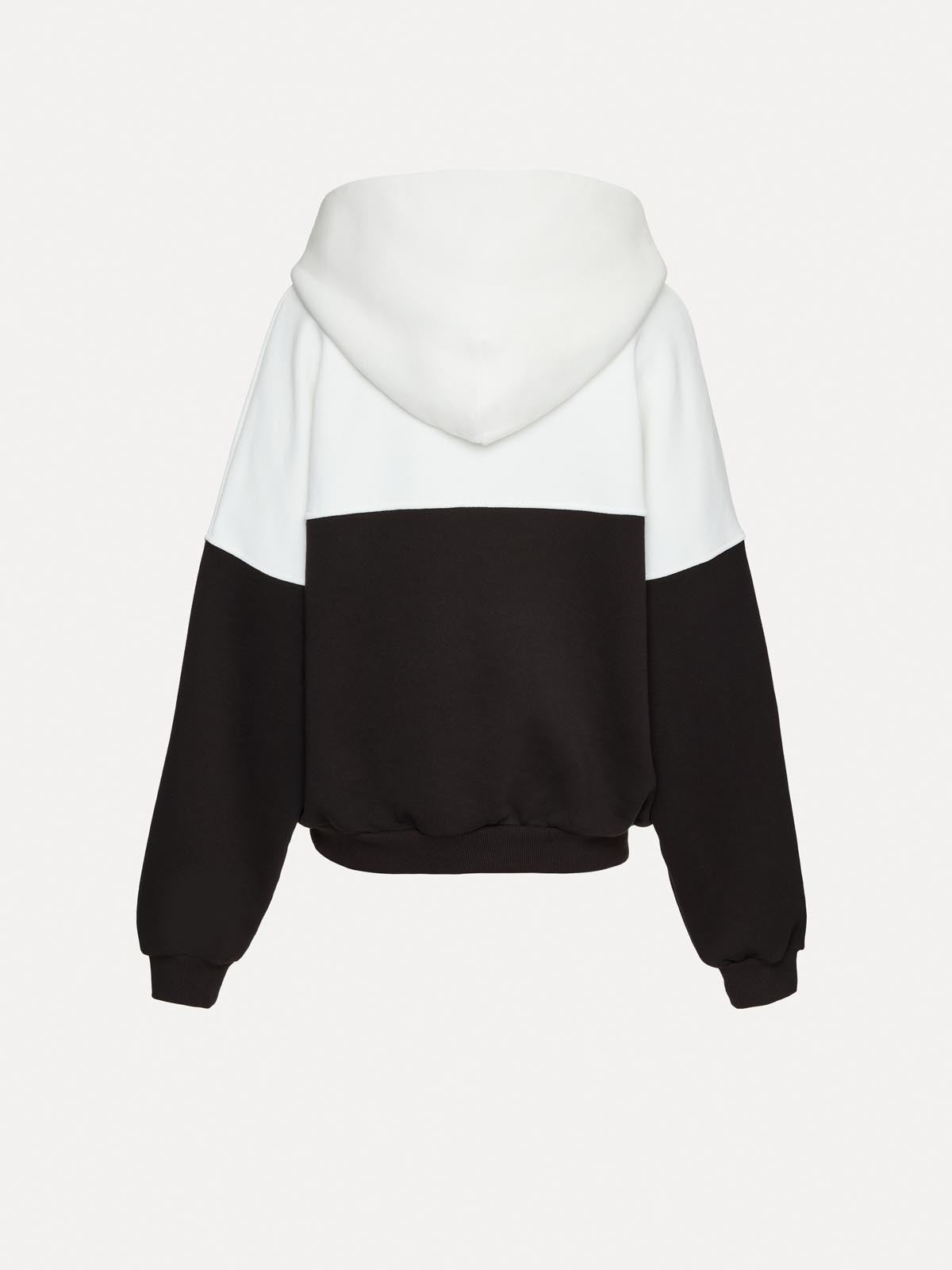 BLUZA Z KAPTUREM FLORIDA DARK CHOCOLATE-ECRU