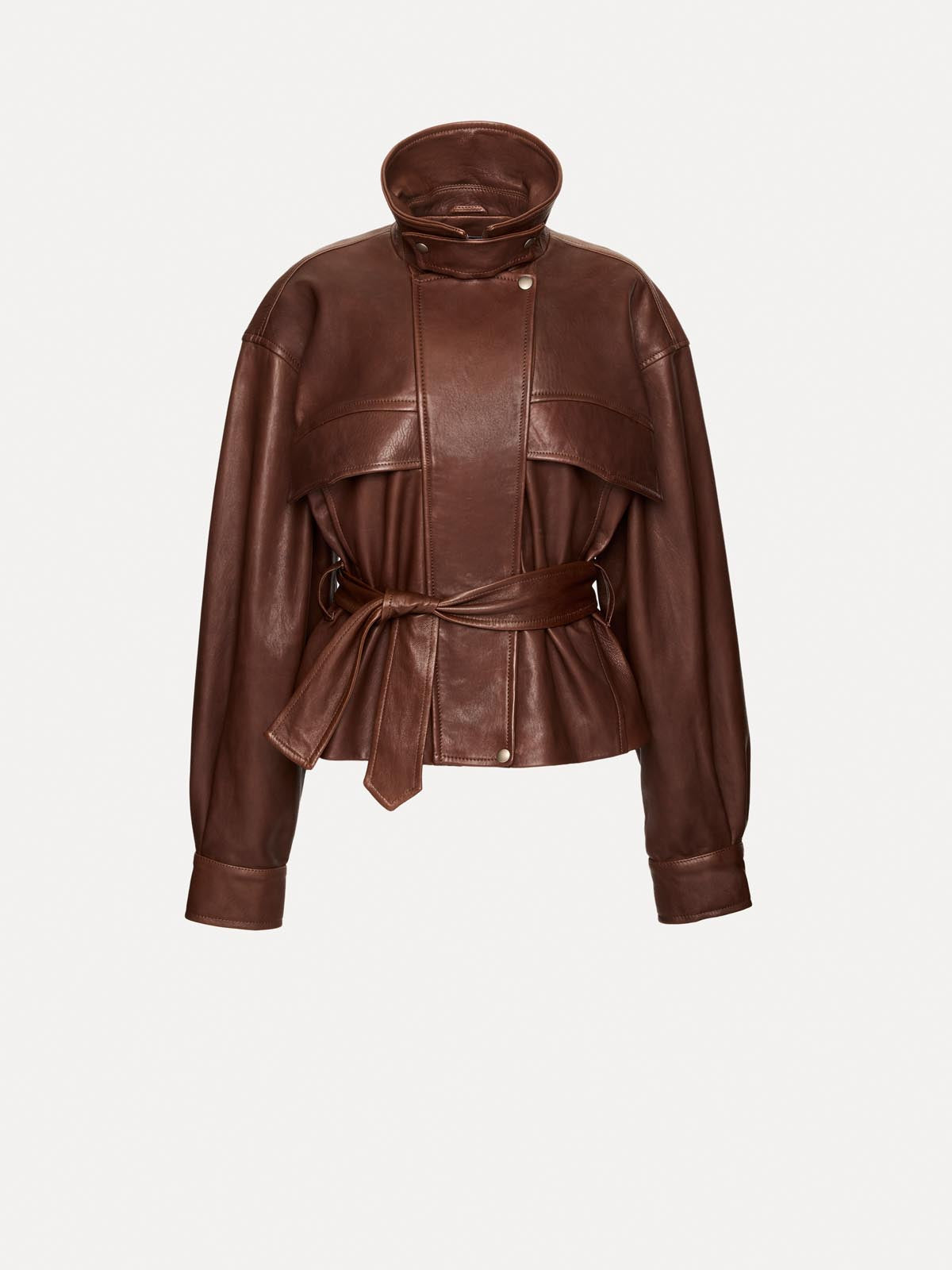 KURTKA SKÓRZANA HAMBURG BROWN